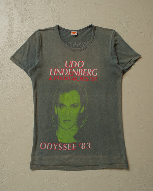 1983 Udo Lindenberg Odyssee Faded Tour T-shirt black - S