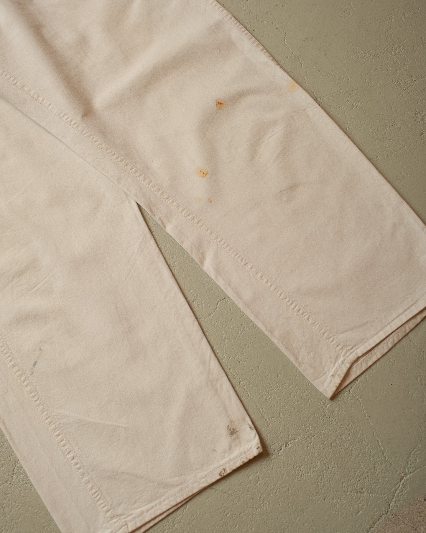 1960s US made light Cotton Overall white - W38 L28