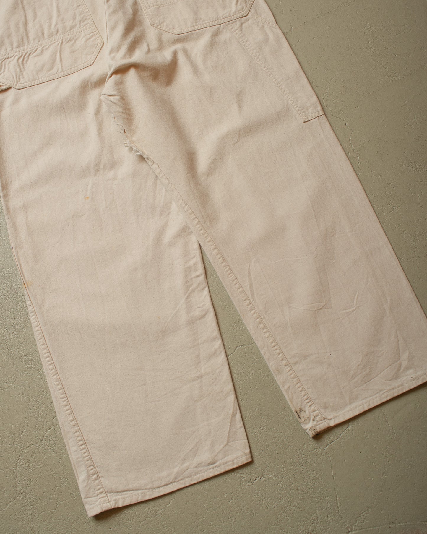 1960s US made light Cotton Overall white - W38 L28