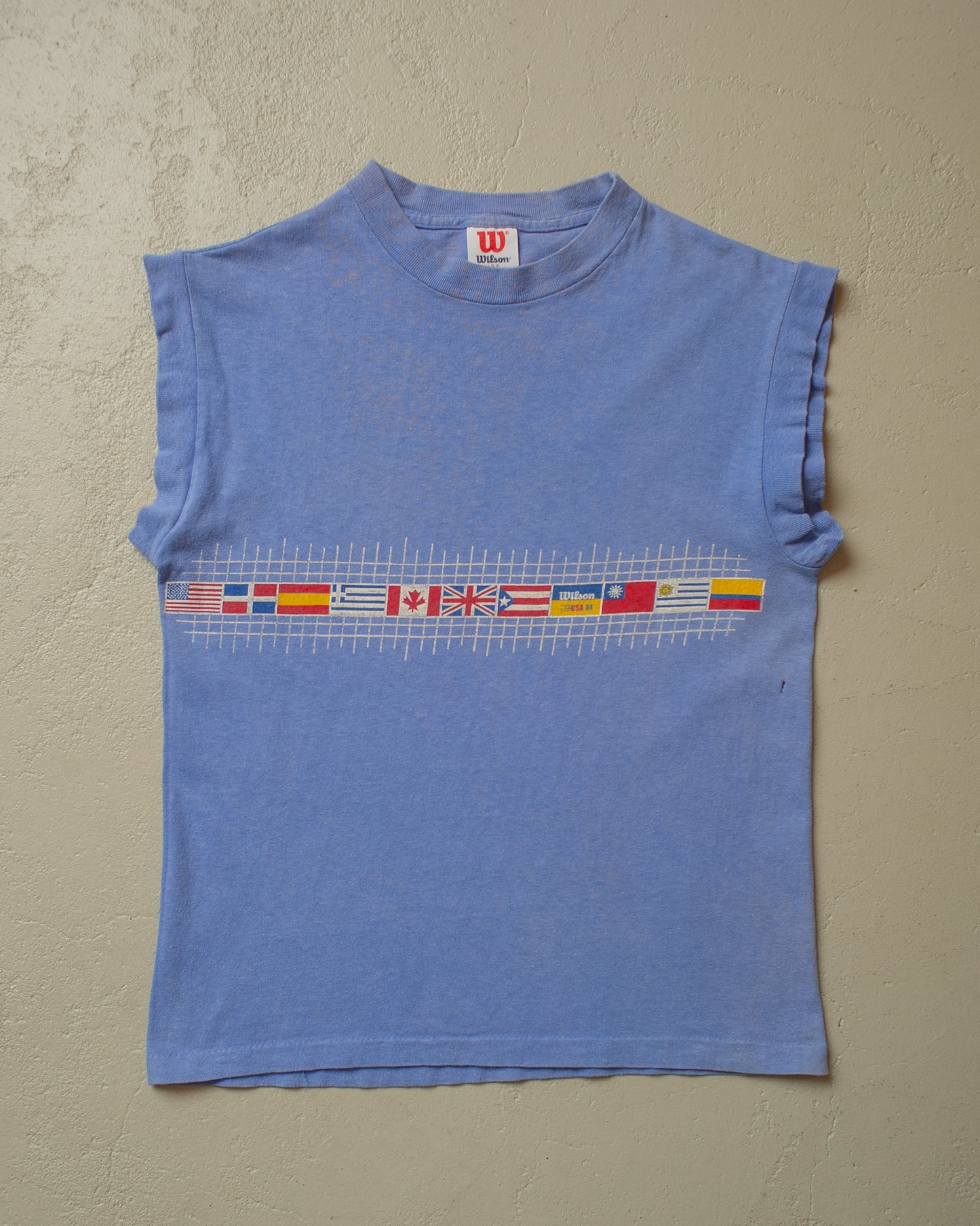 1984 Wilson USA Olympics Shirt blue - XS/S