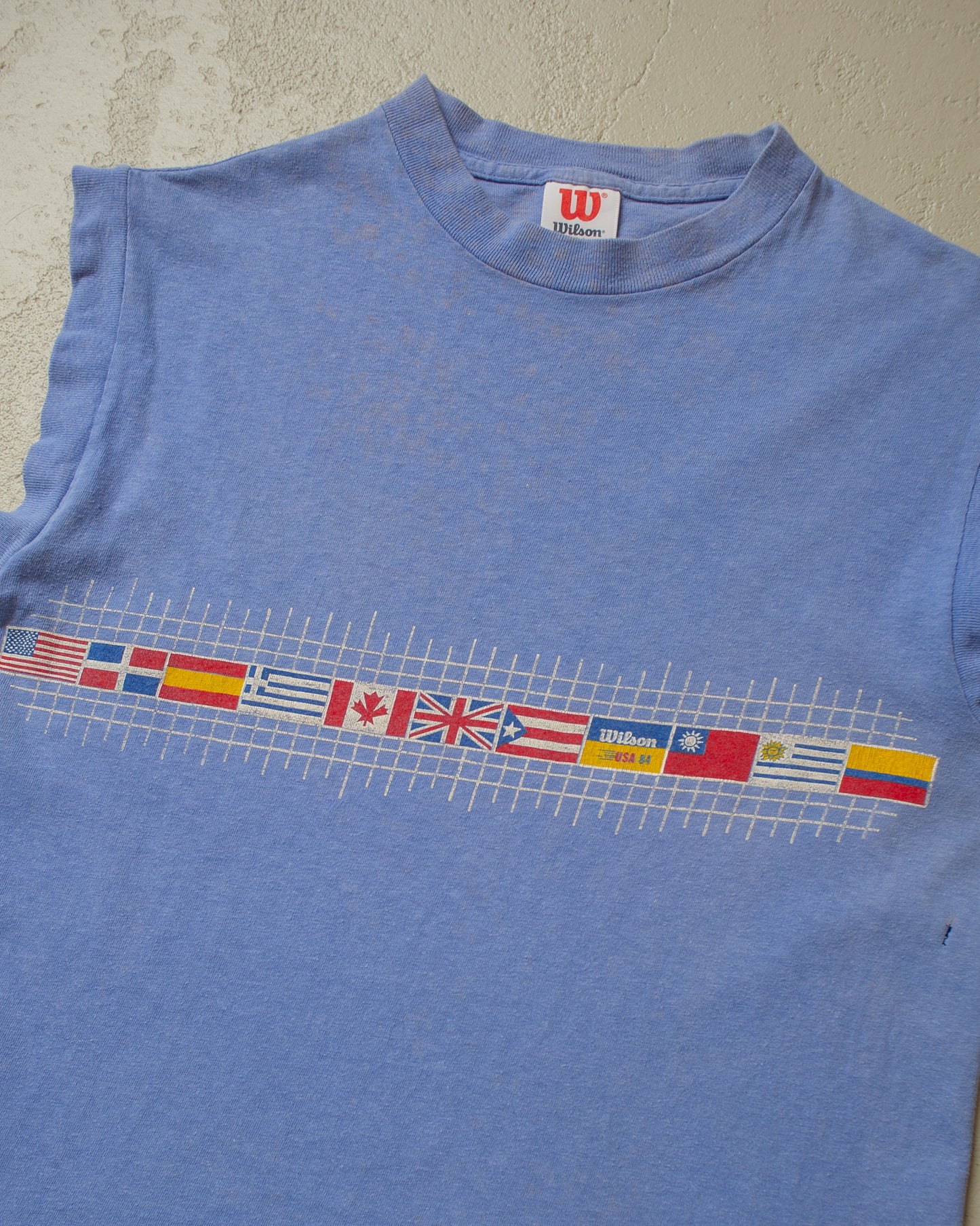 1984 Wilson USA Olympics Shirt blue - XS/S