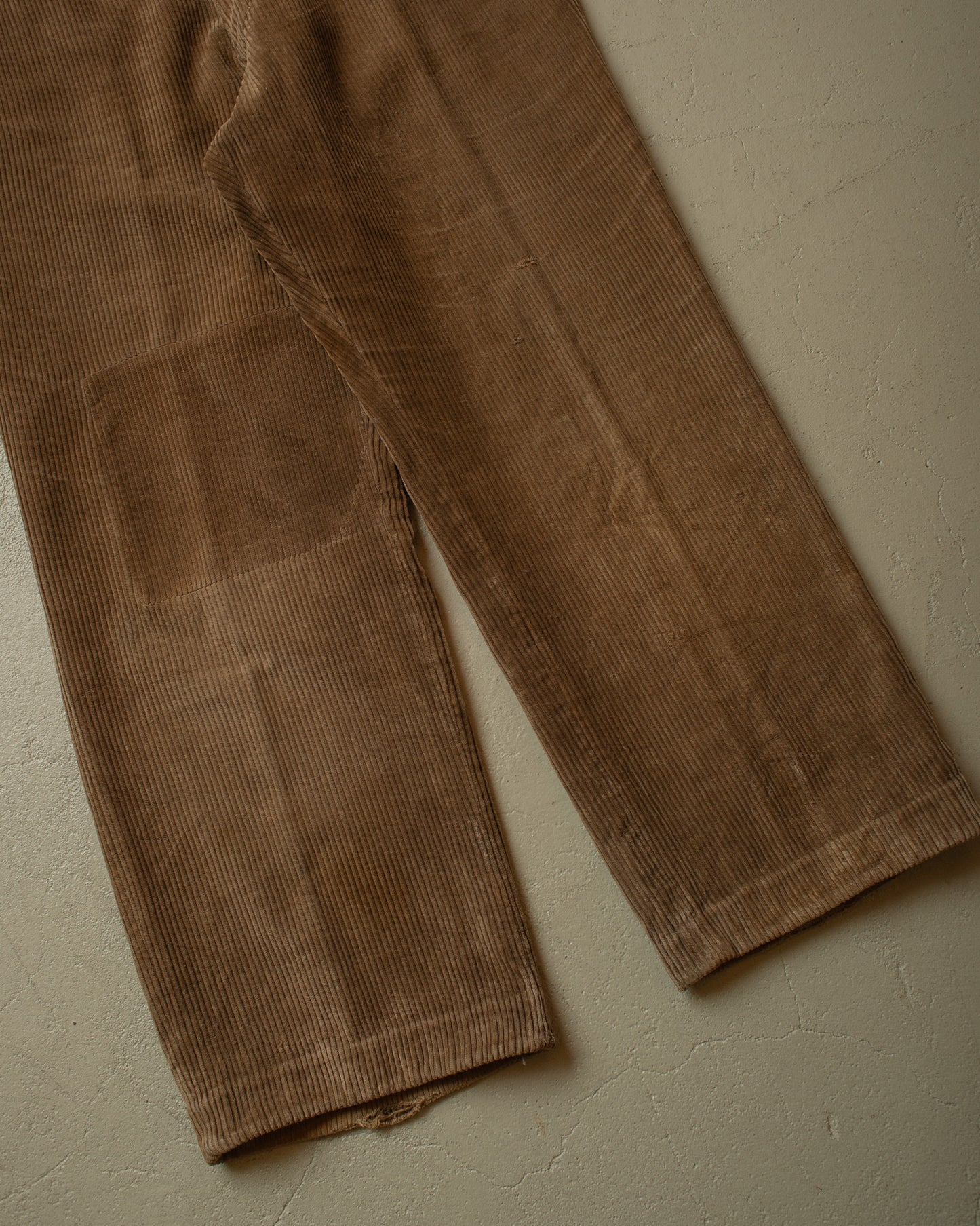1930s repaired French Corduroy Pants brown - W32,5 L28