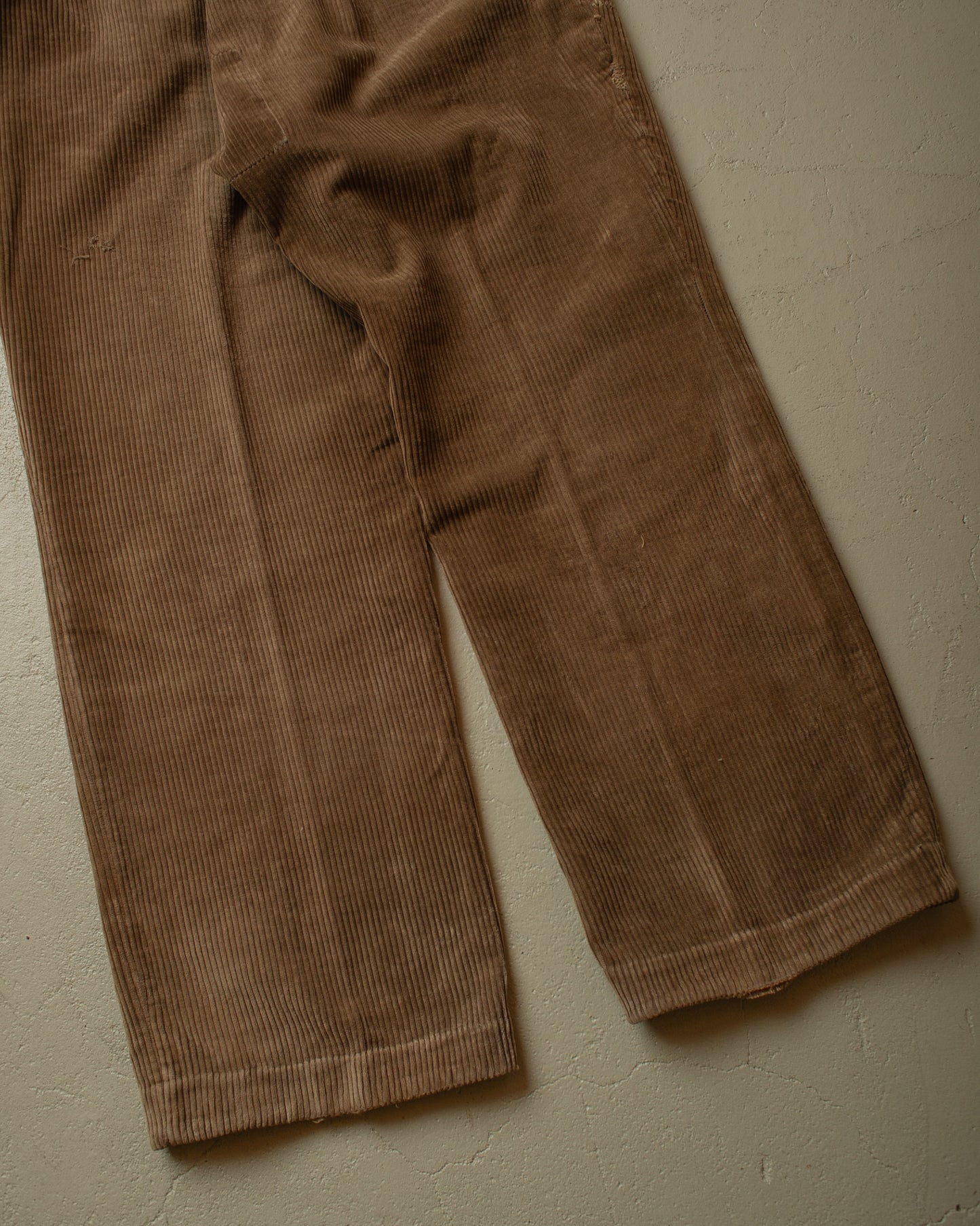 1930s repaired French Corduroy Pants brown - W32,5 L28