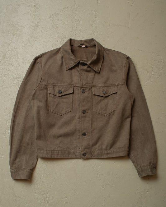 1970s Belgian Two Pocket Denim Jacket grey - M