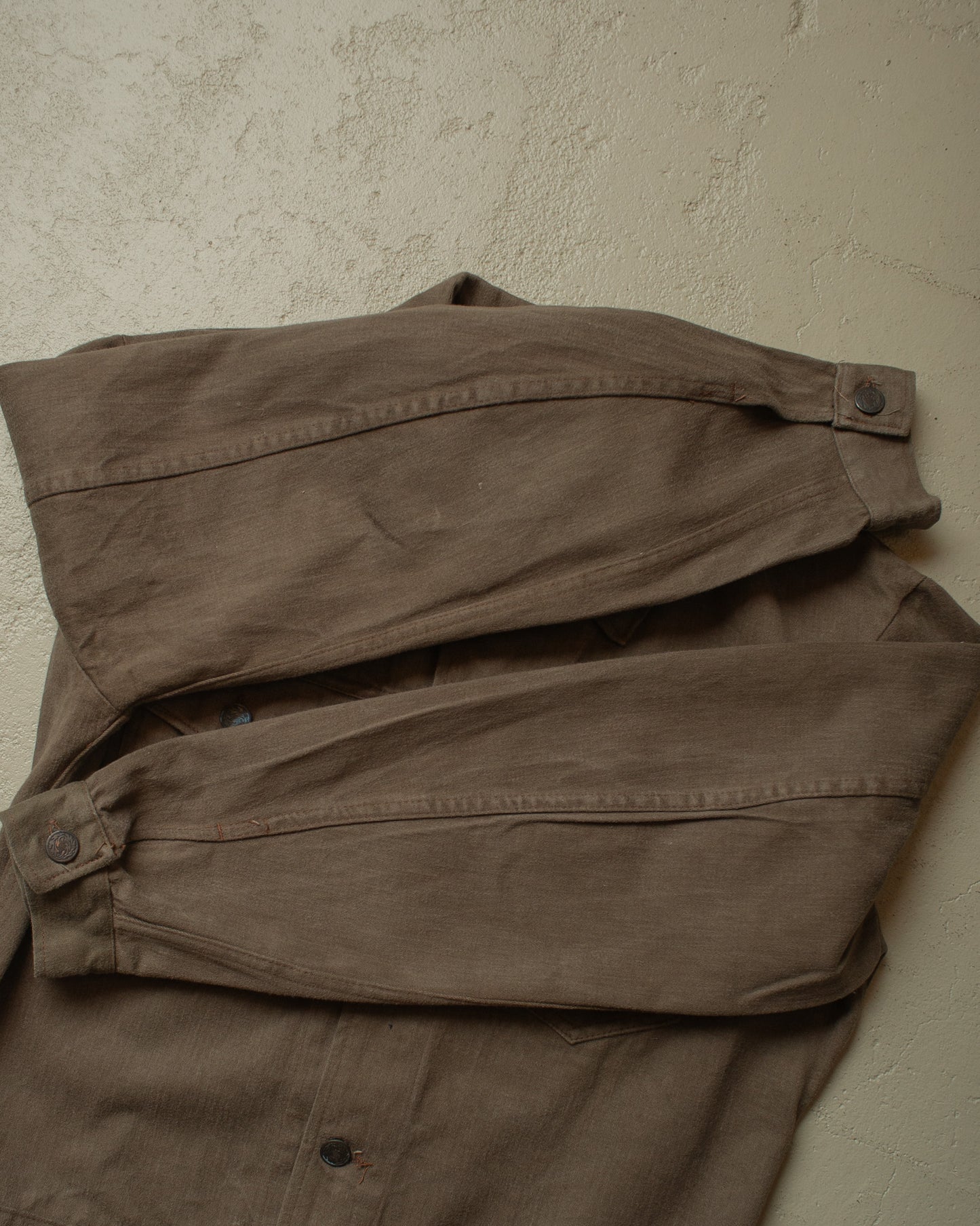 1970s Belgian Two Pocket Denim Jacket grey - M