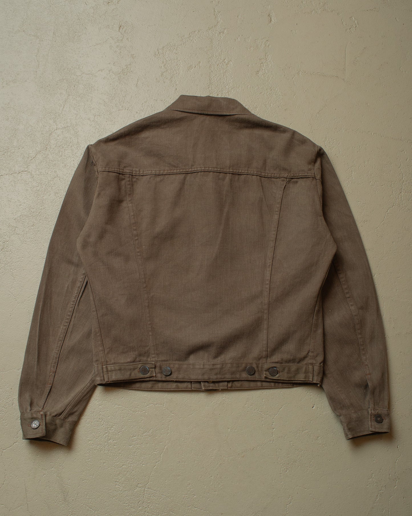 1970s Belgian Two Pocket Denim Jacket grey - M