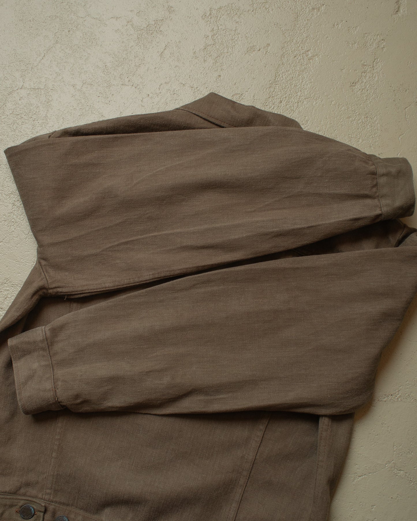 1970s Belgian Two Pocket Denim Jacket grey - M