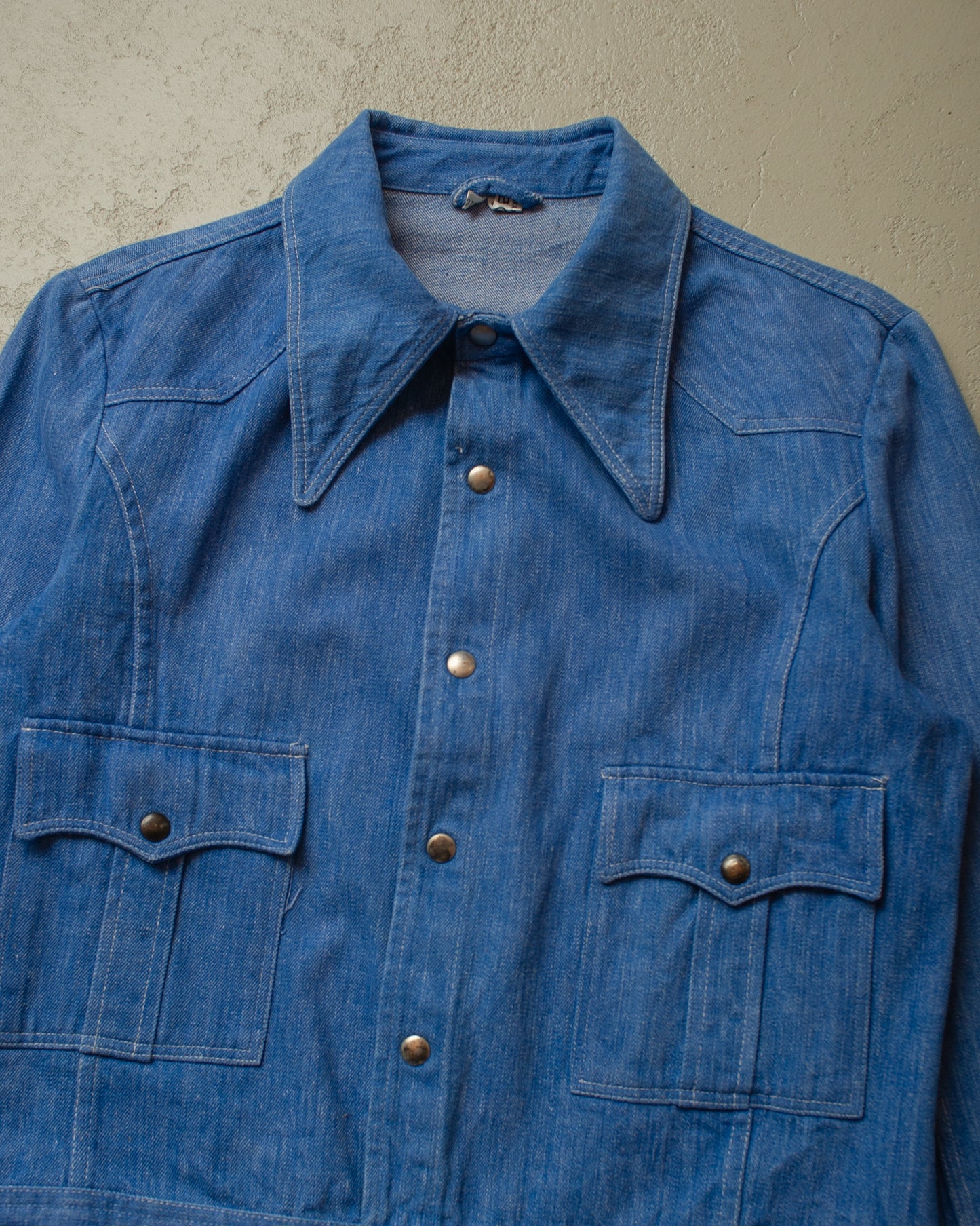 1970s/80s French Denim Jacket blue - M