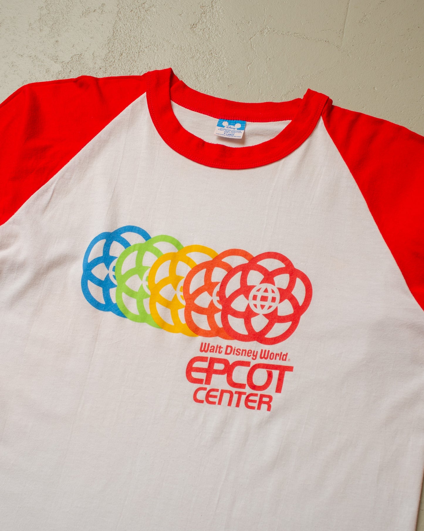 1980s Epcot Center Two Tone T-shirt white - L/XL