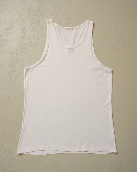 1950s/60s Blank Undershirt white - S/M