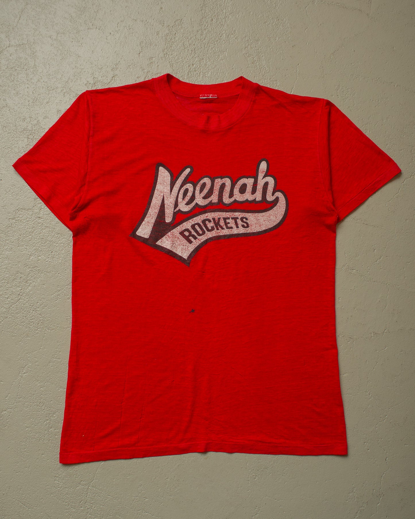 1980s Paperthin Neenah Rockets T-shirt red - M