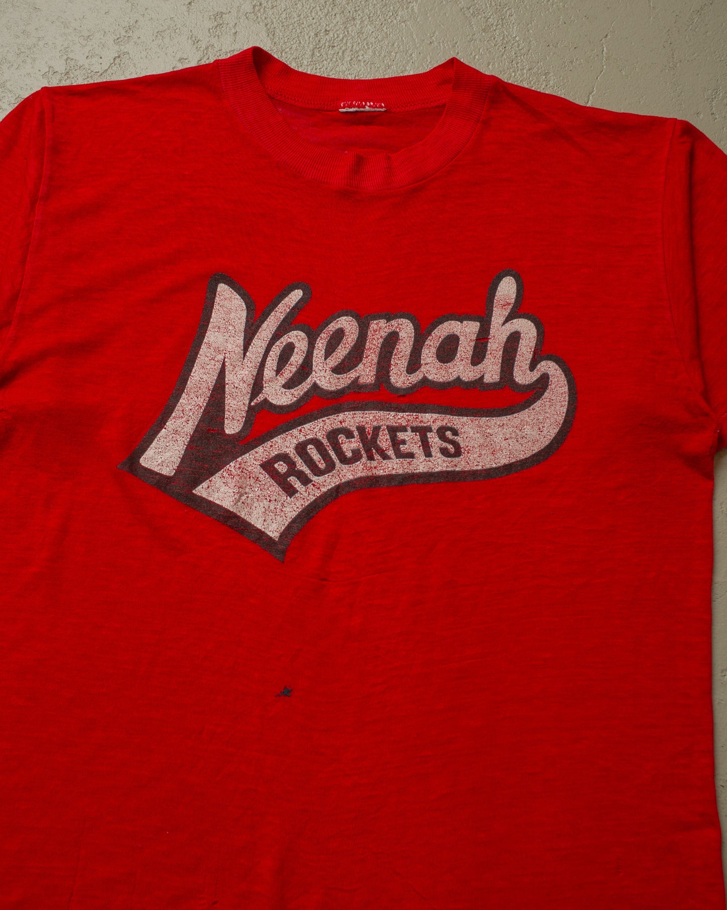1980s Paperthin Neenah Rockets T-shirt red - M