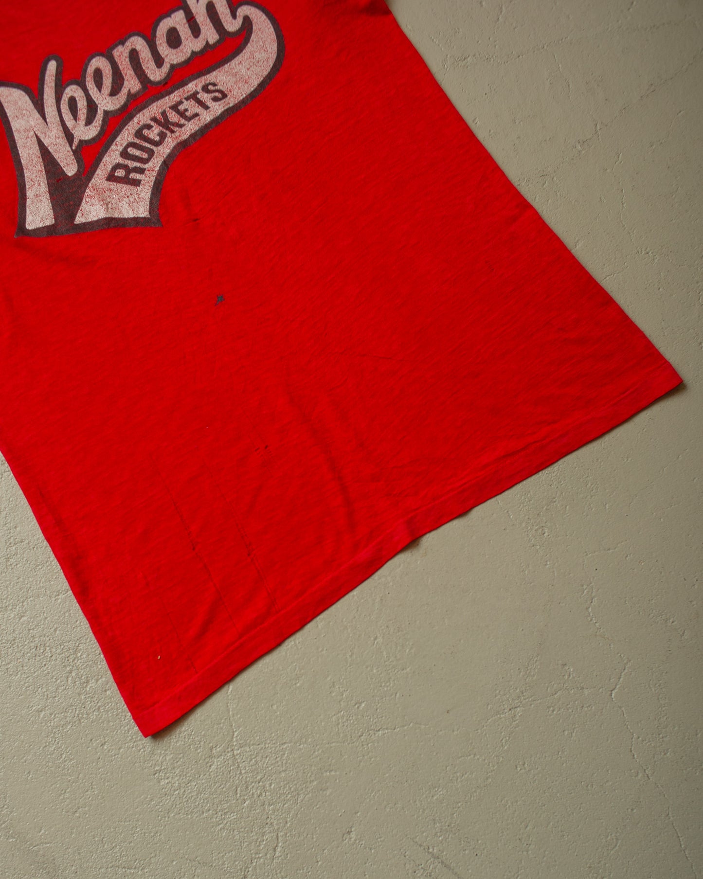 1980s Paperthin Neenah Rockets T-shirt red - M