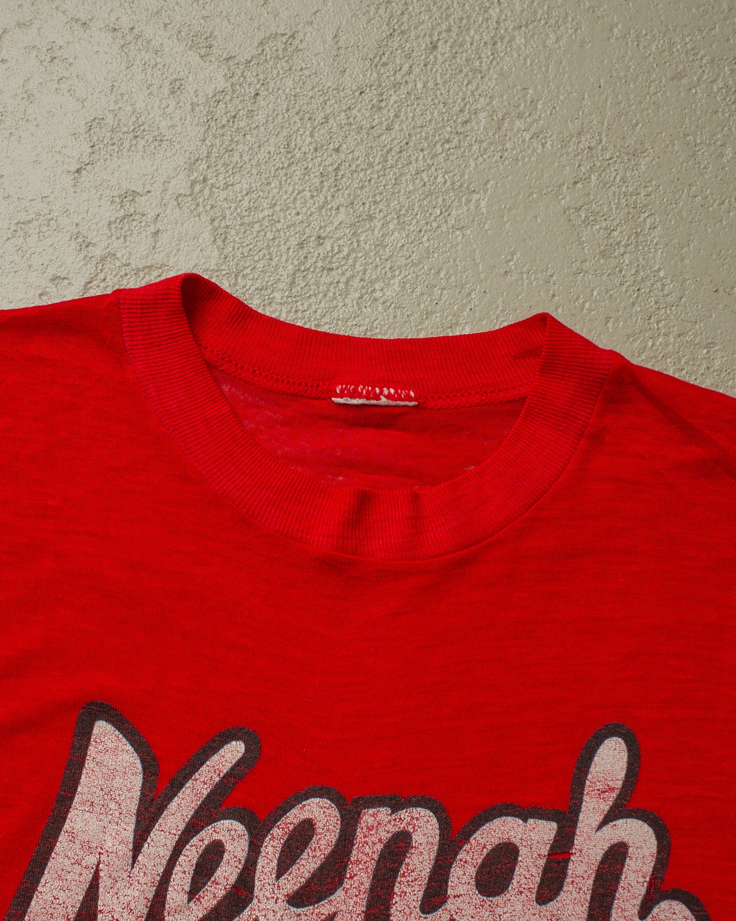 1980s Paperthin Neenah Rockets T-shirt red - M