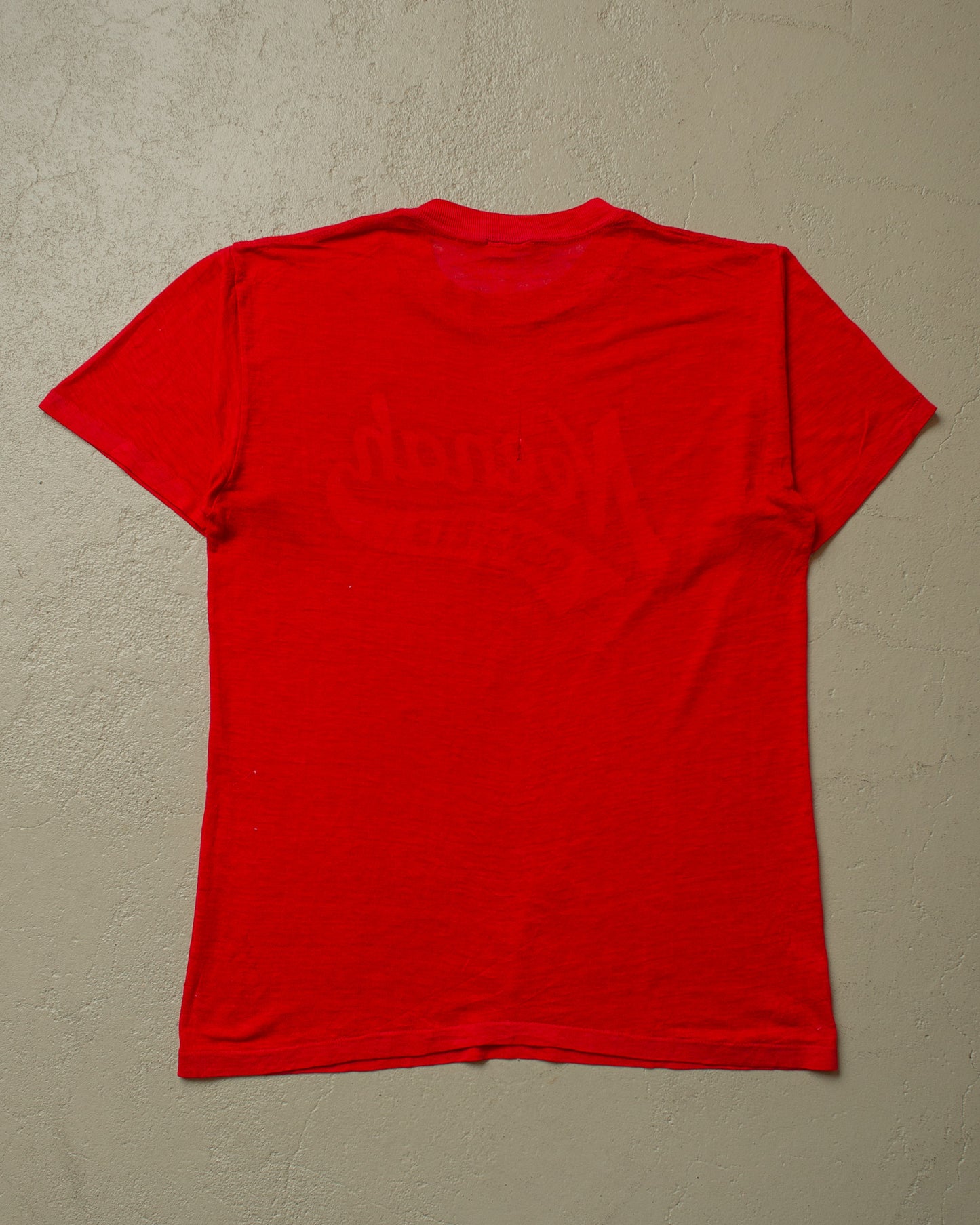 1980s Paperthin Neenah Rockets T-shirt red - M