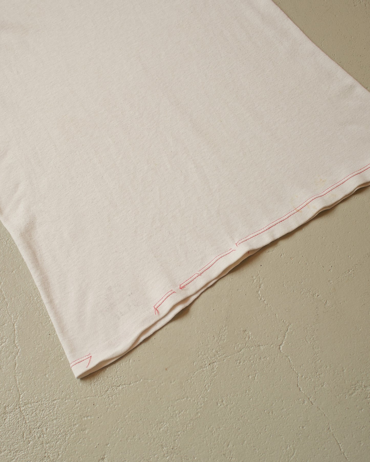 1940s/50s? Contrast Stitch Blank T-shirt white - M