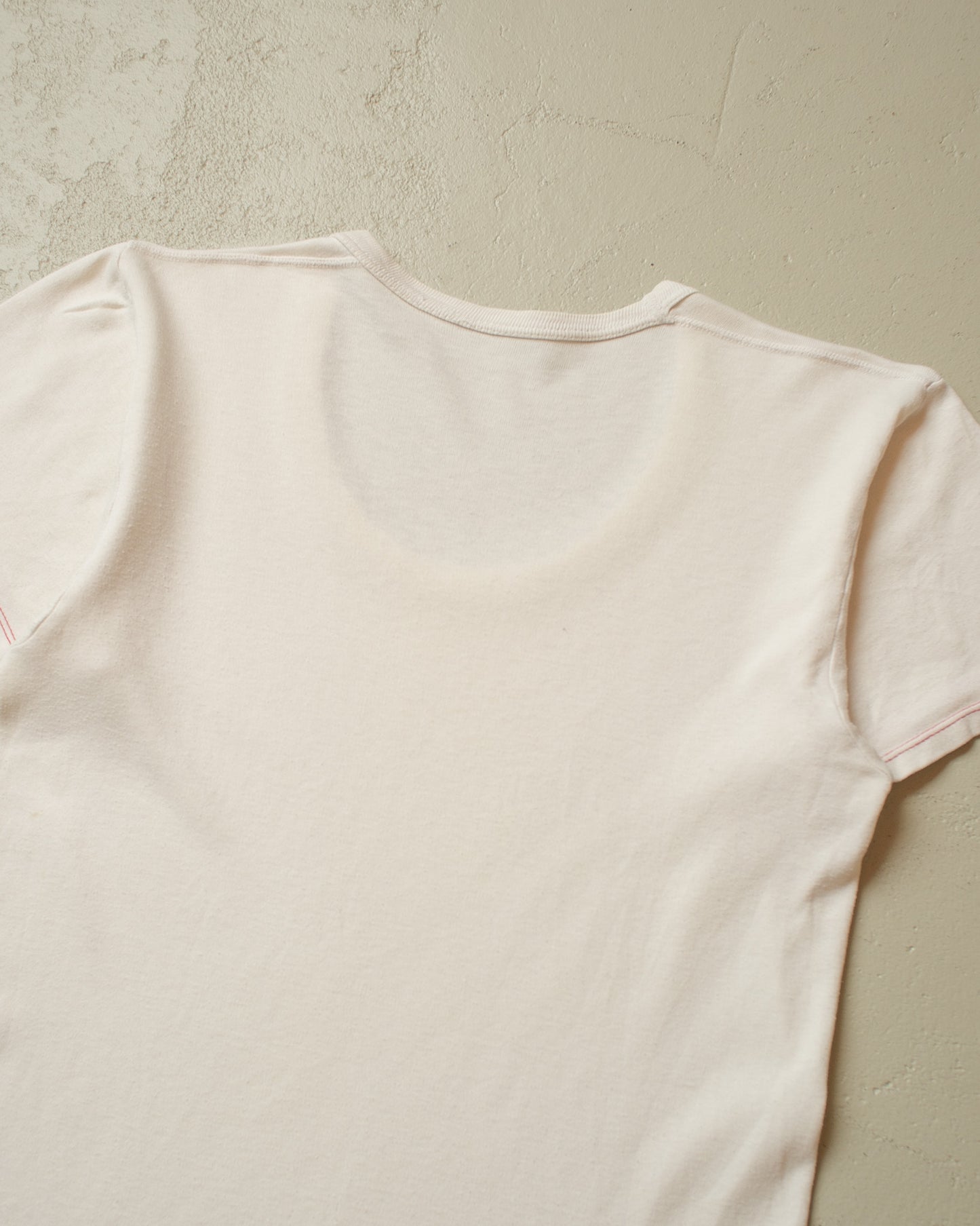 1940s/50s? Contrast Stitch Blank T-shirt white - M