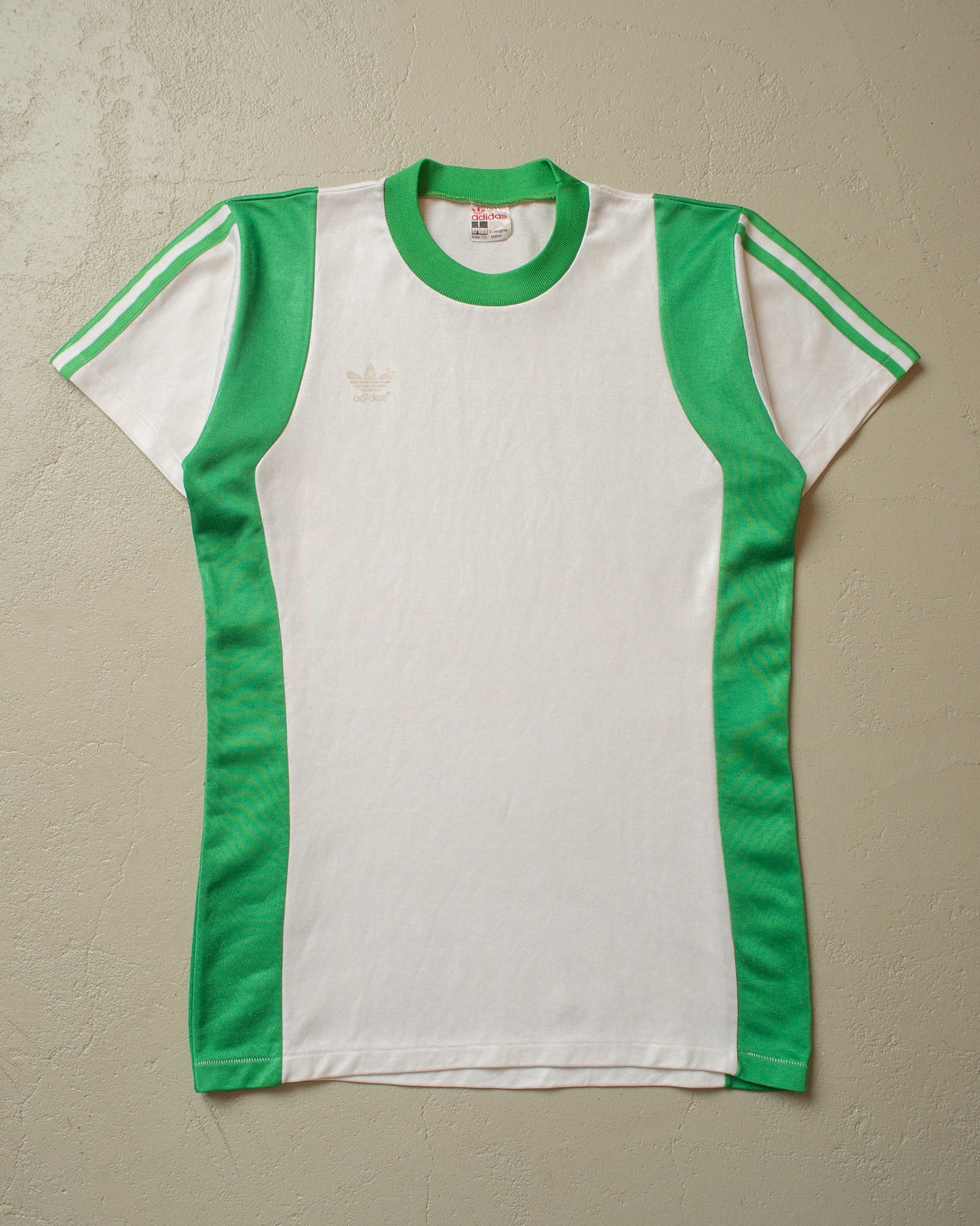 1980s Adidas Two Tone Jersey white - M