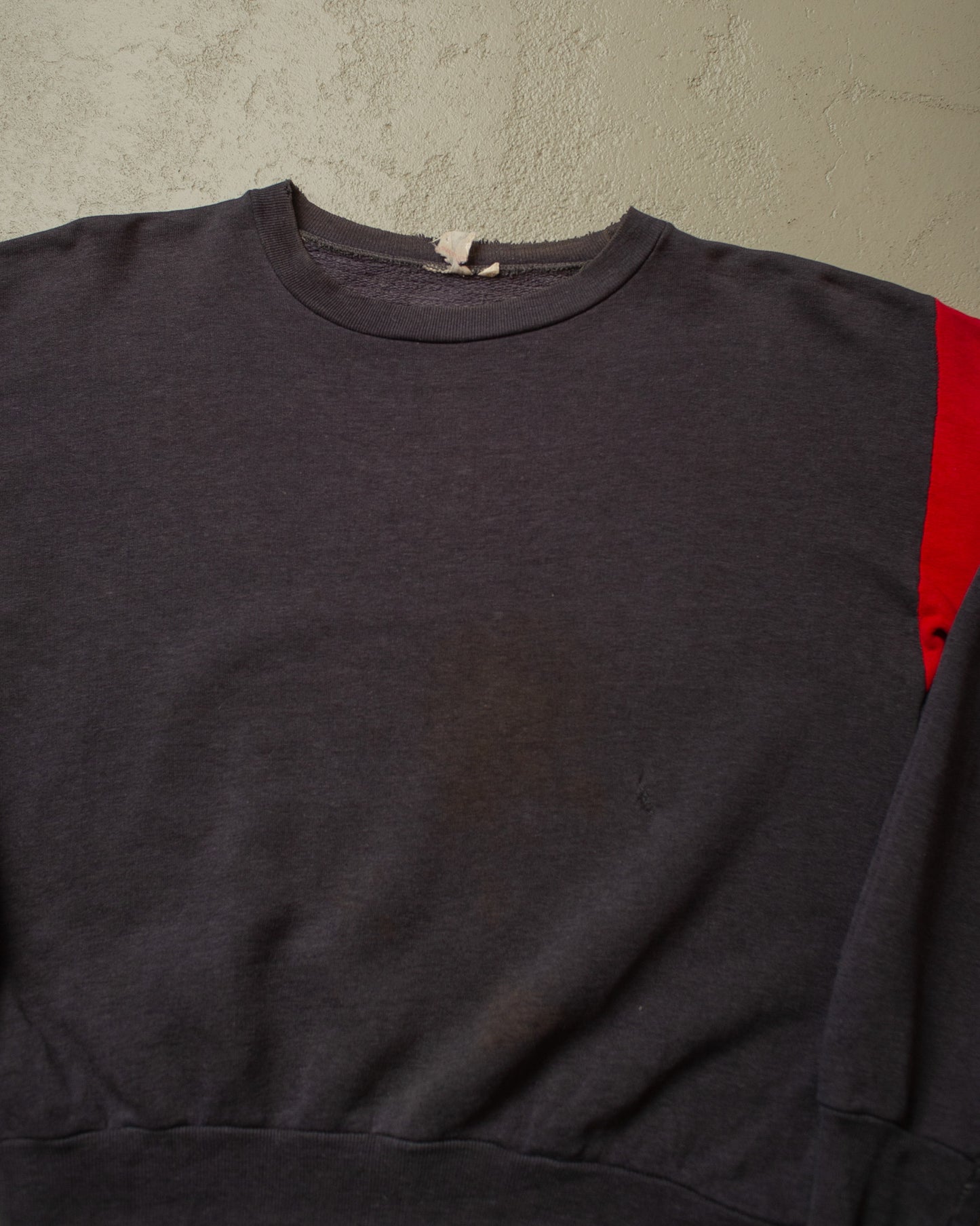 1970s distressed French "Karol de Paris" Sweatshirt navyblue - S/M