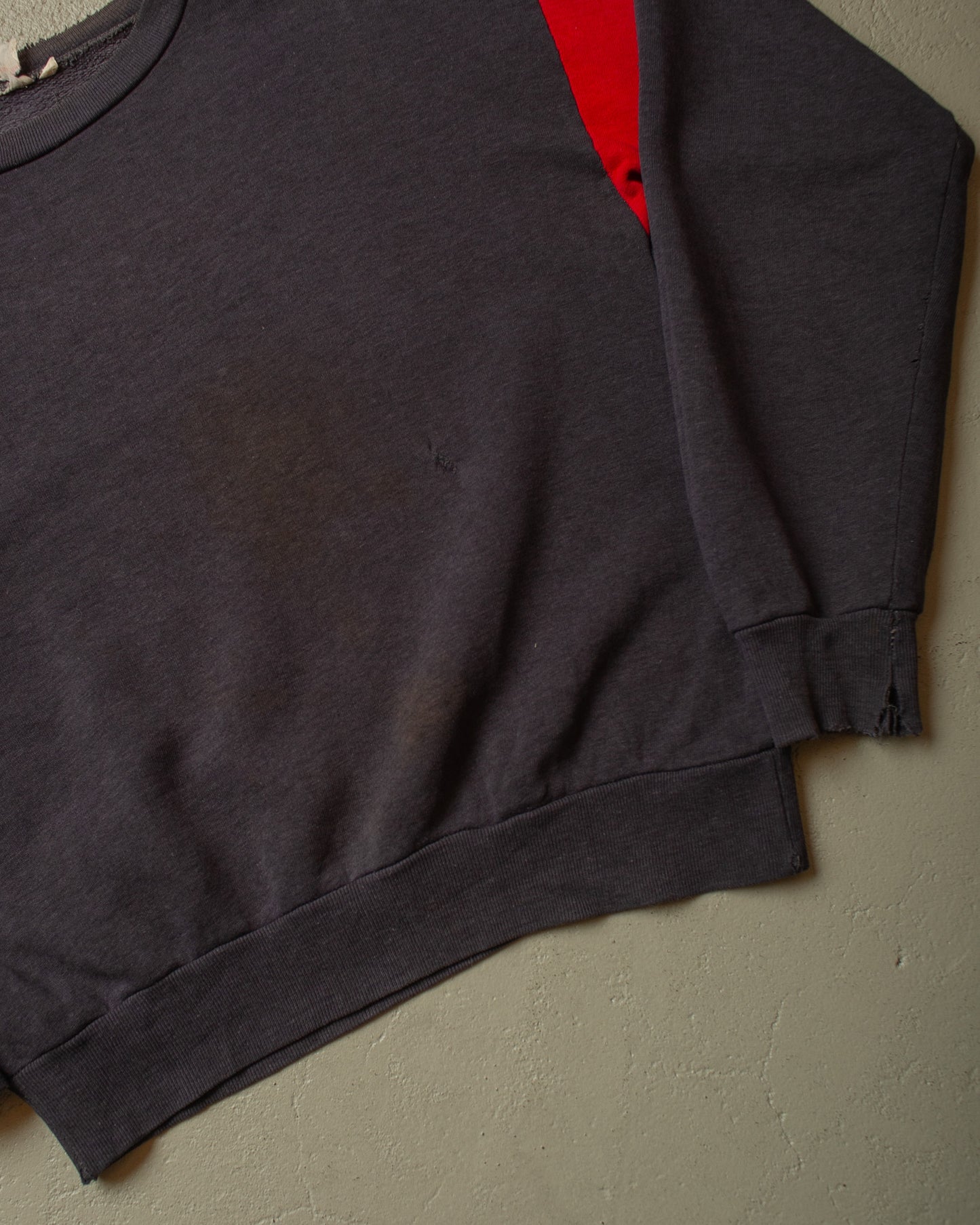 1970s distressed French "Karol de Paris" Sweatshirt navyblue - S/M