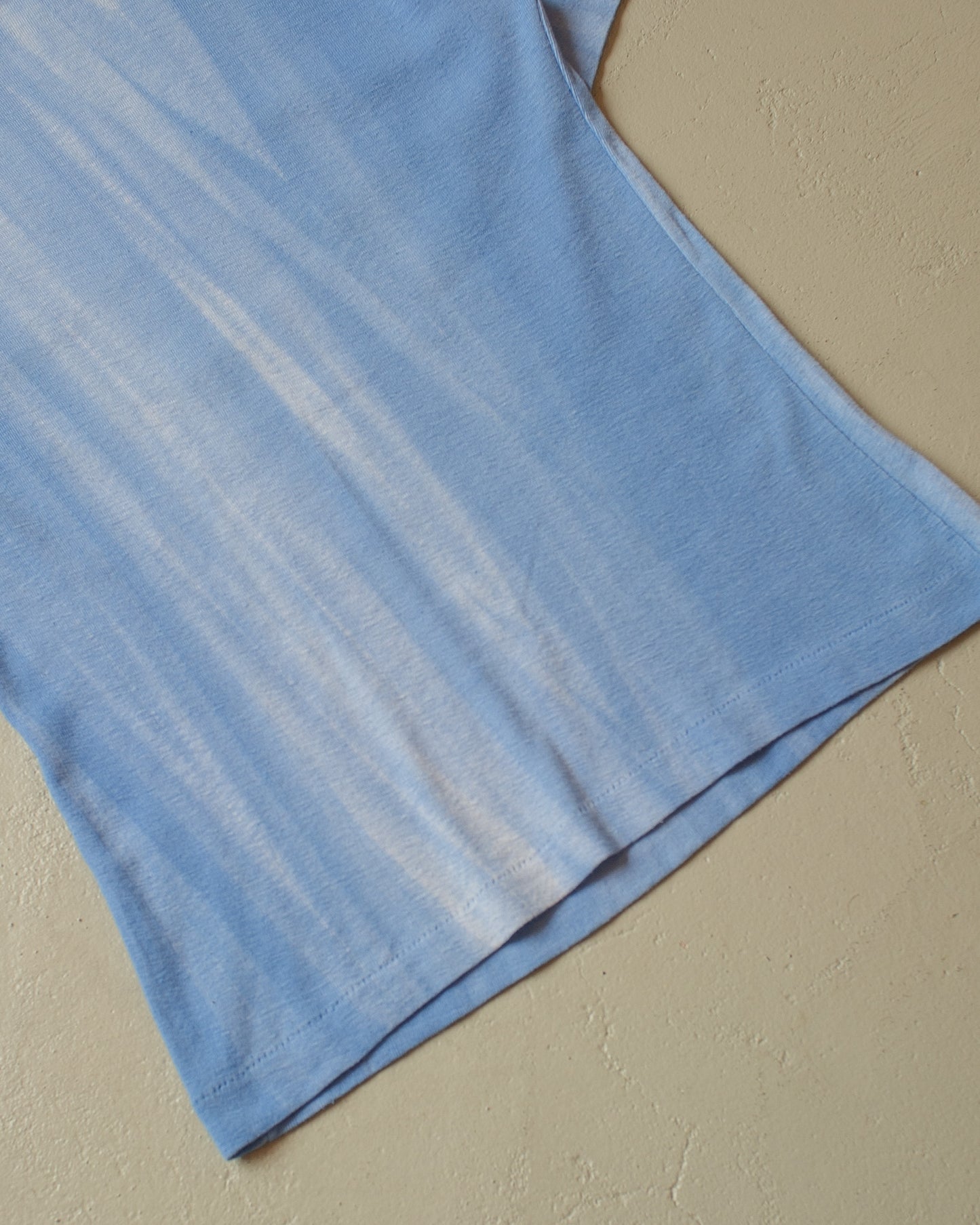 1960s Blank Faded T-shirt blue - XS/S
