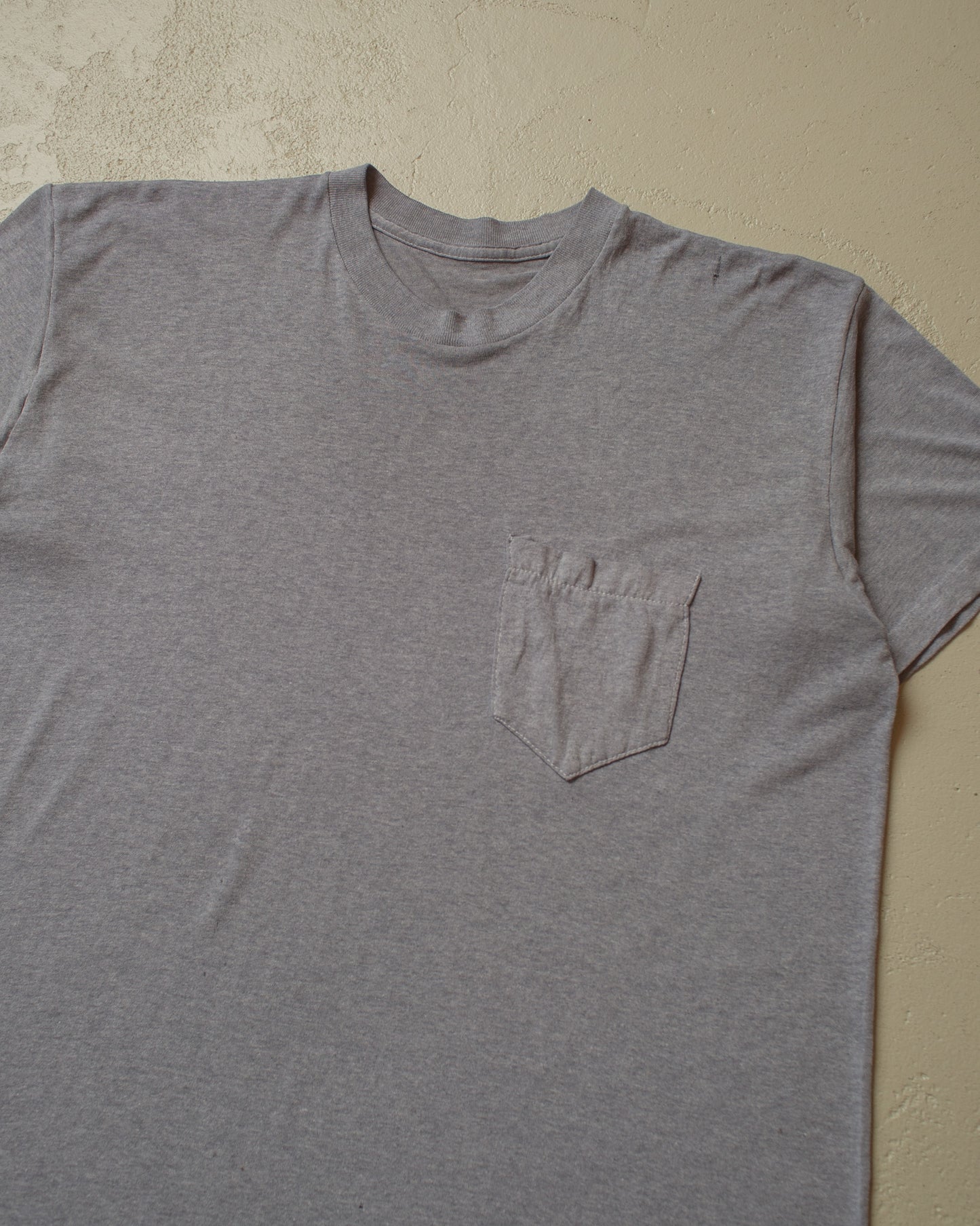 1980s Selvedge Pocket T-shirt grey - L