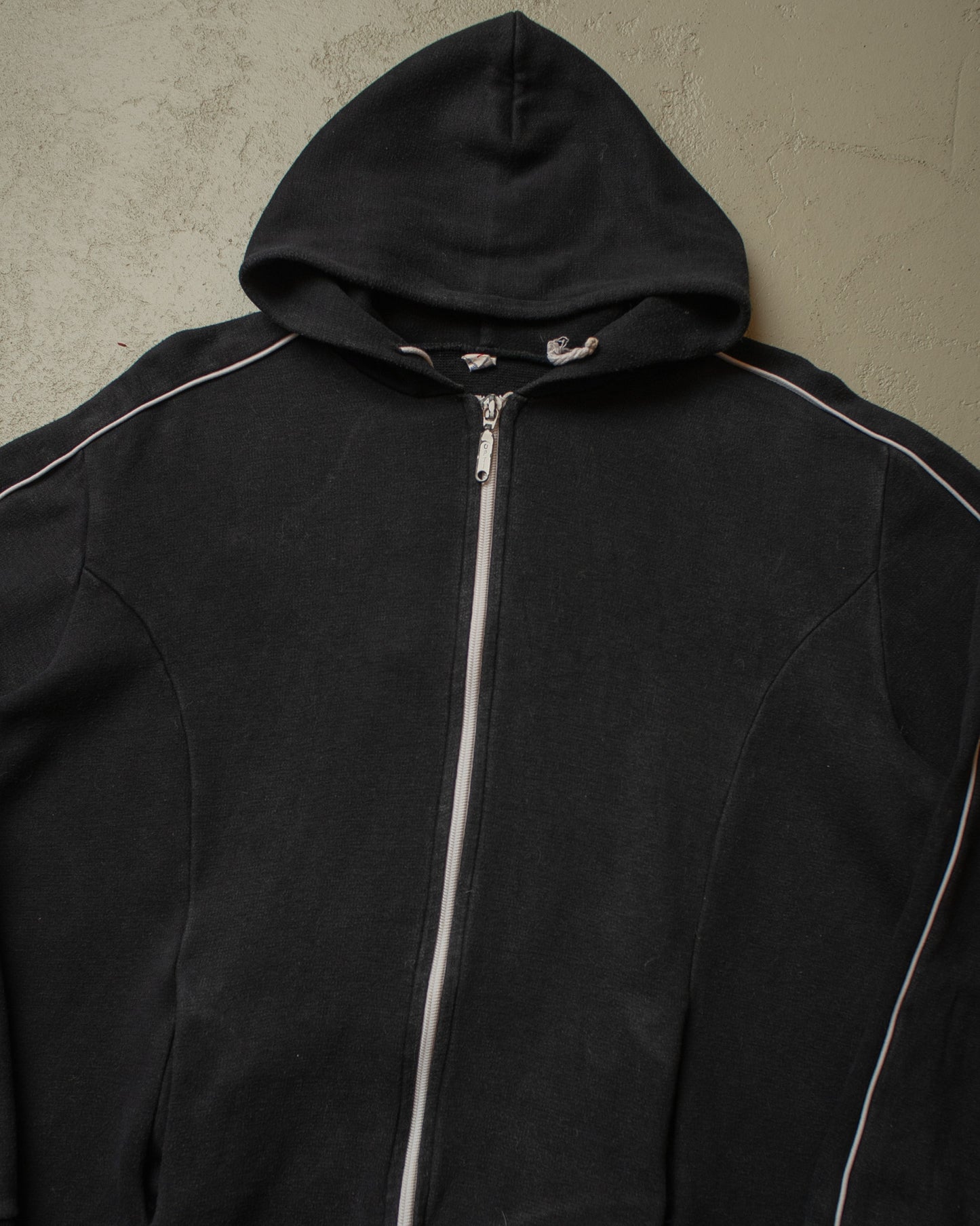 1970s German Zip Hoodie black - L