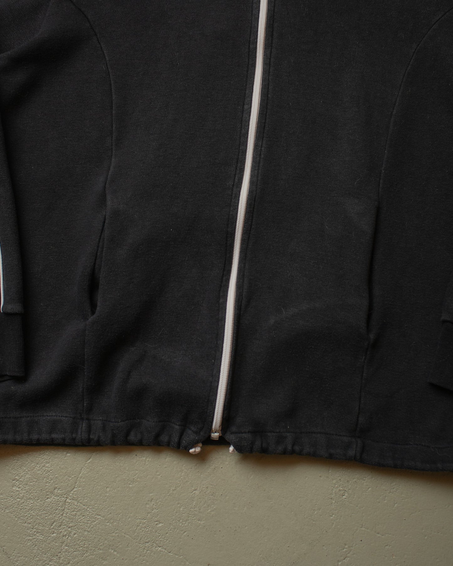 1970s German Zip Hoodie black - L