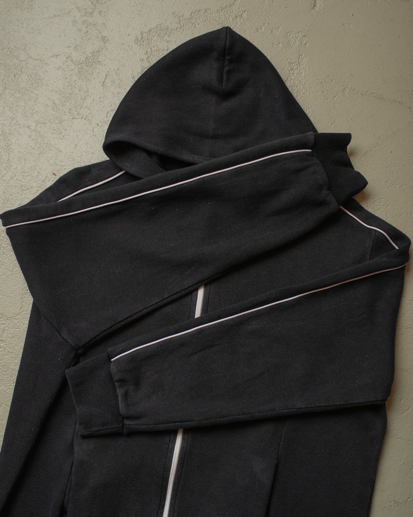 1970s German Zip Hoodie black - L