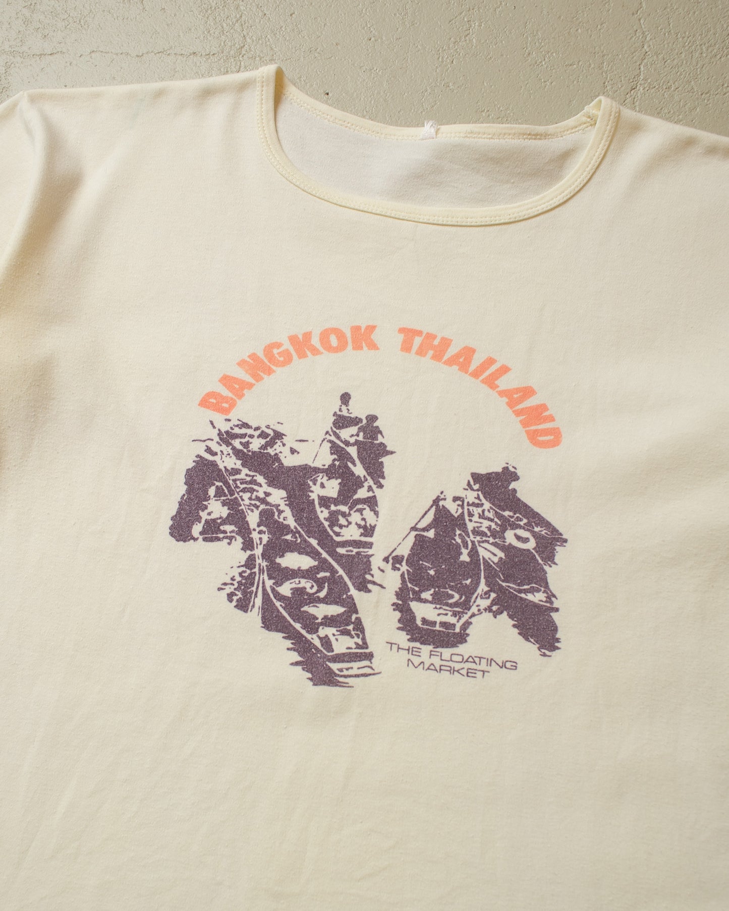 1970s Bangkok Thailand T-shirt creme - M