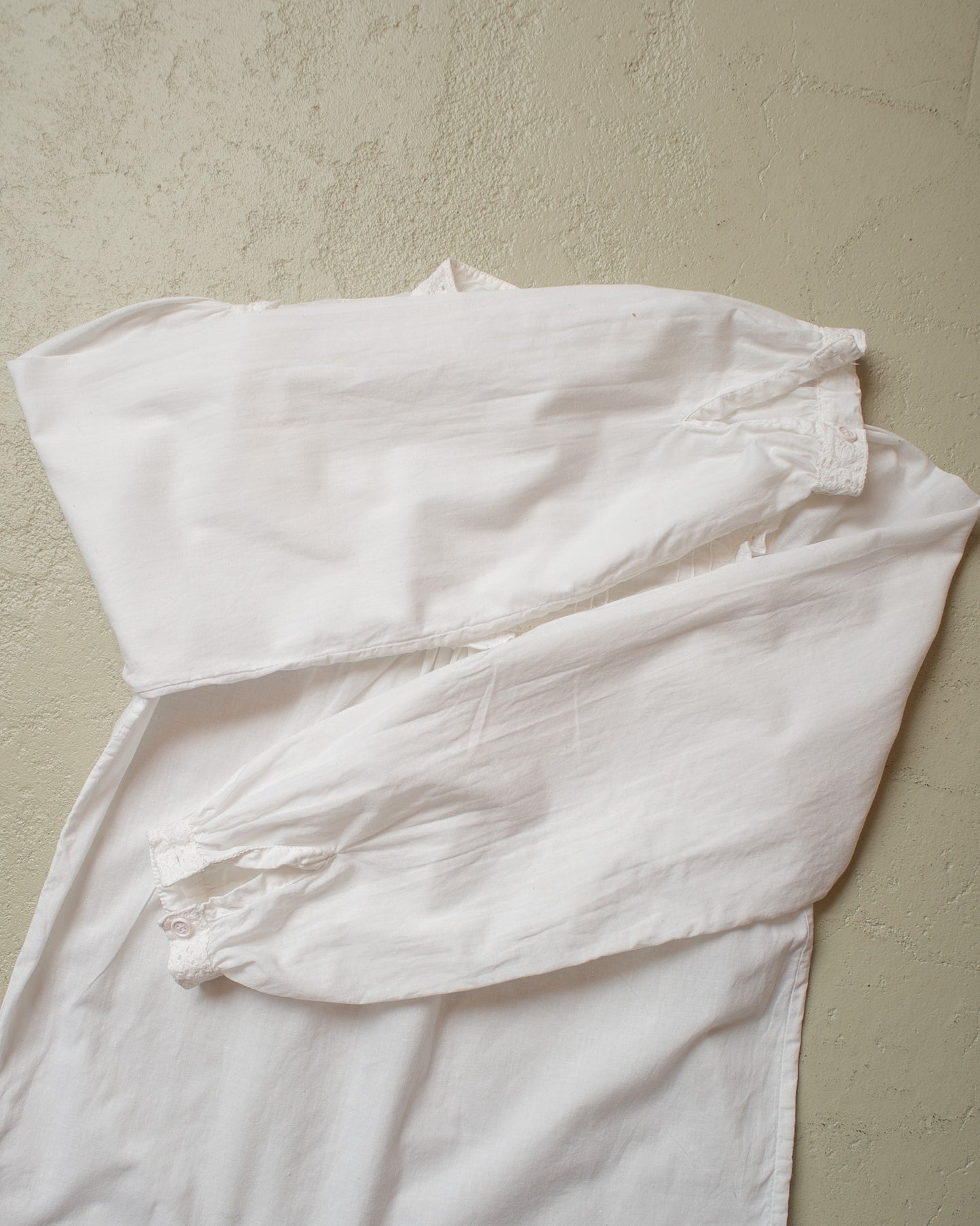 1970s Womens High Neck Blouse white - S