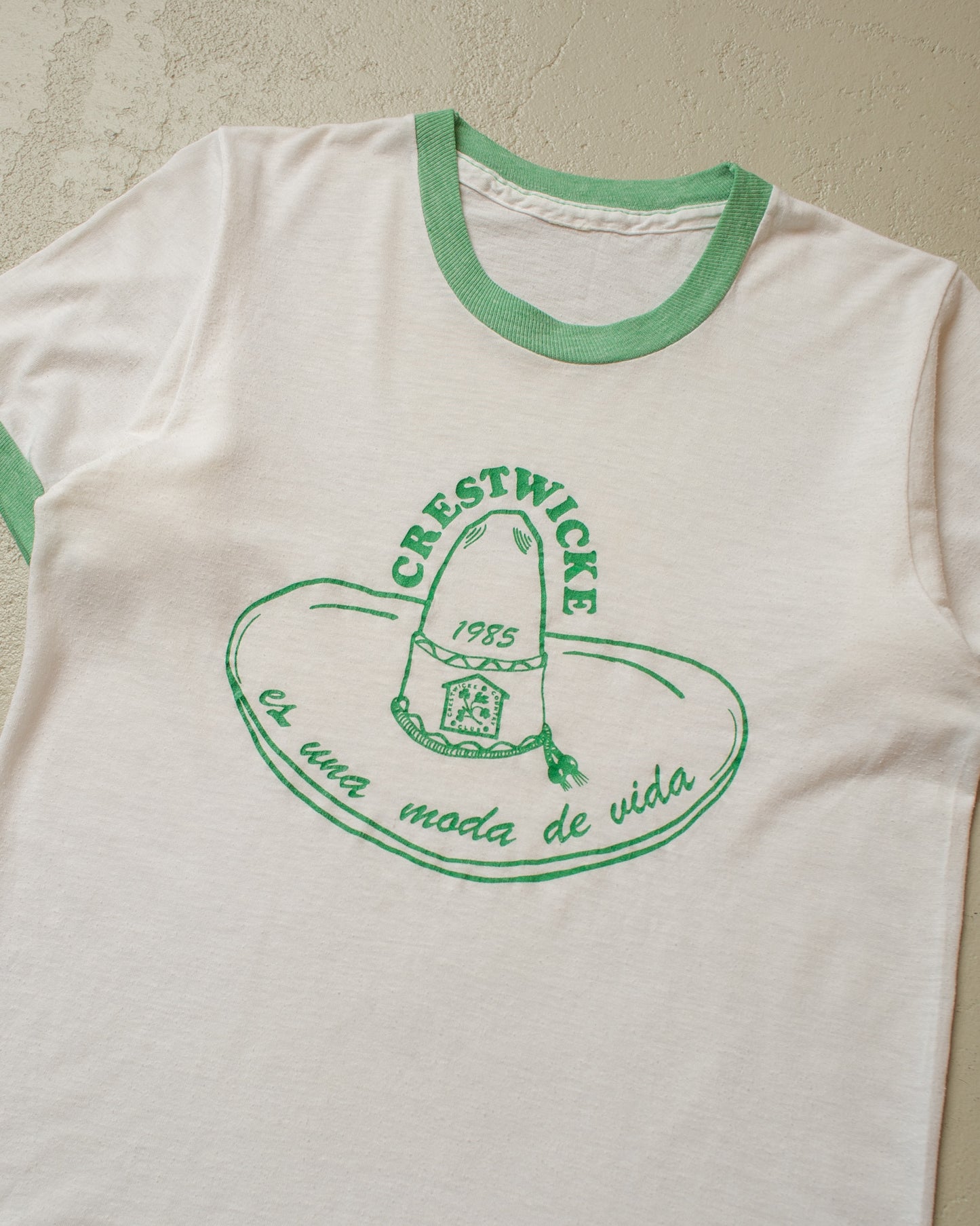 1985 Crestwicke RInger T-shirt white - XS/S
