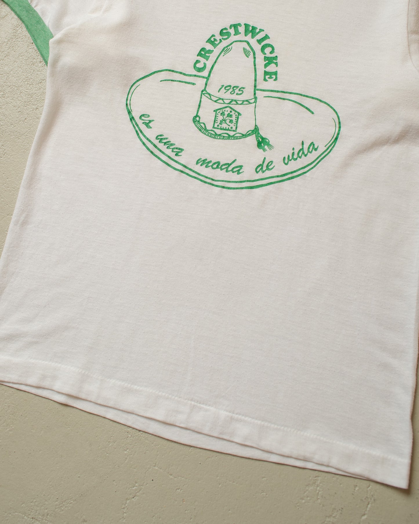 1985 Crestwicke RInger T-shirt white - XS/S