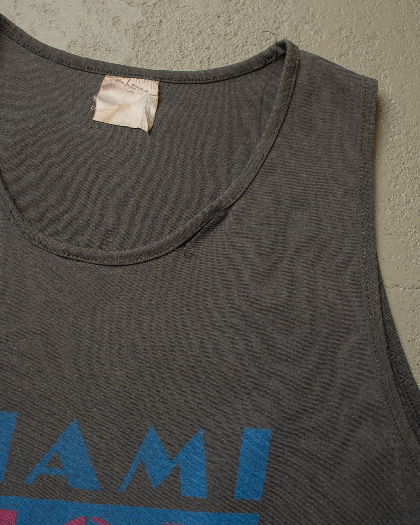 1980s distressed Miami Vice Shirt black - M/L