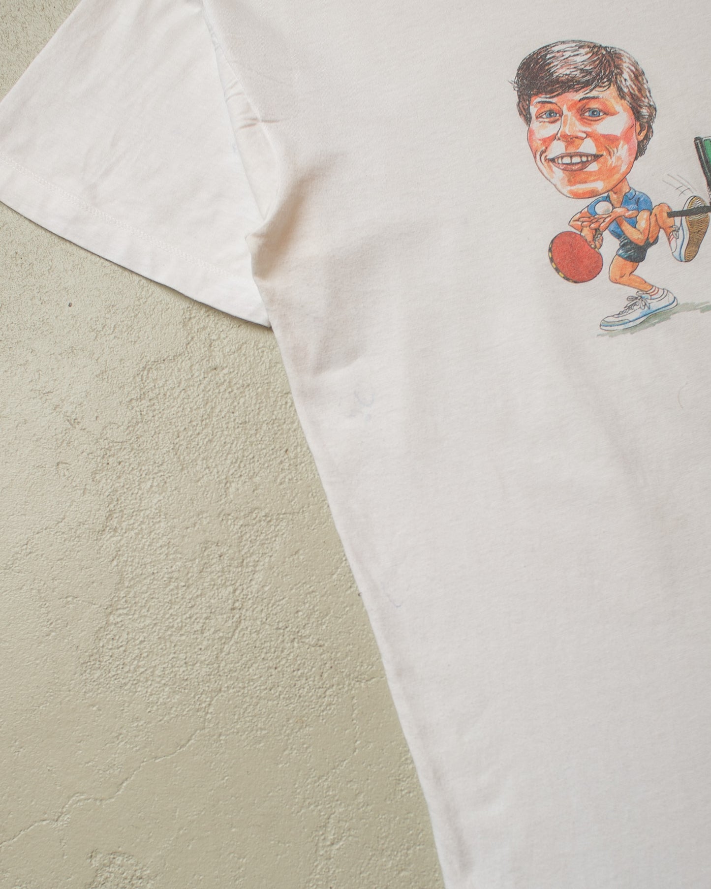 1990s Table Tennis T-shirt white - M/L