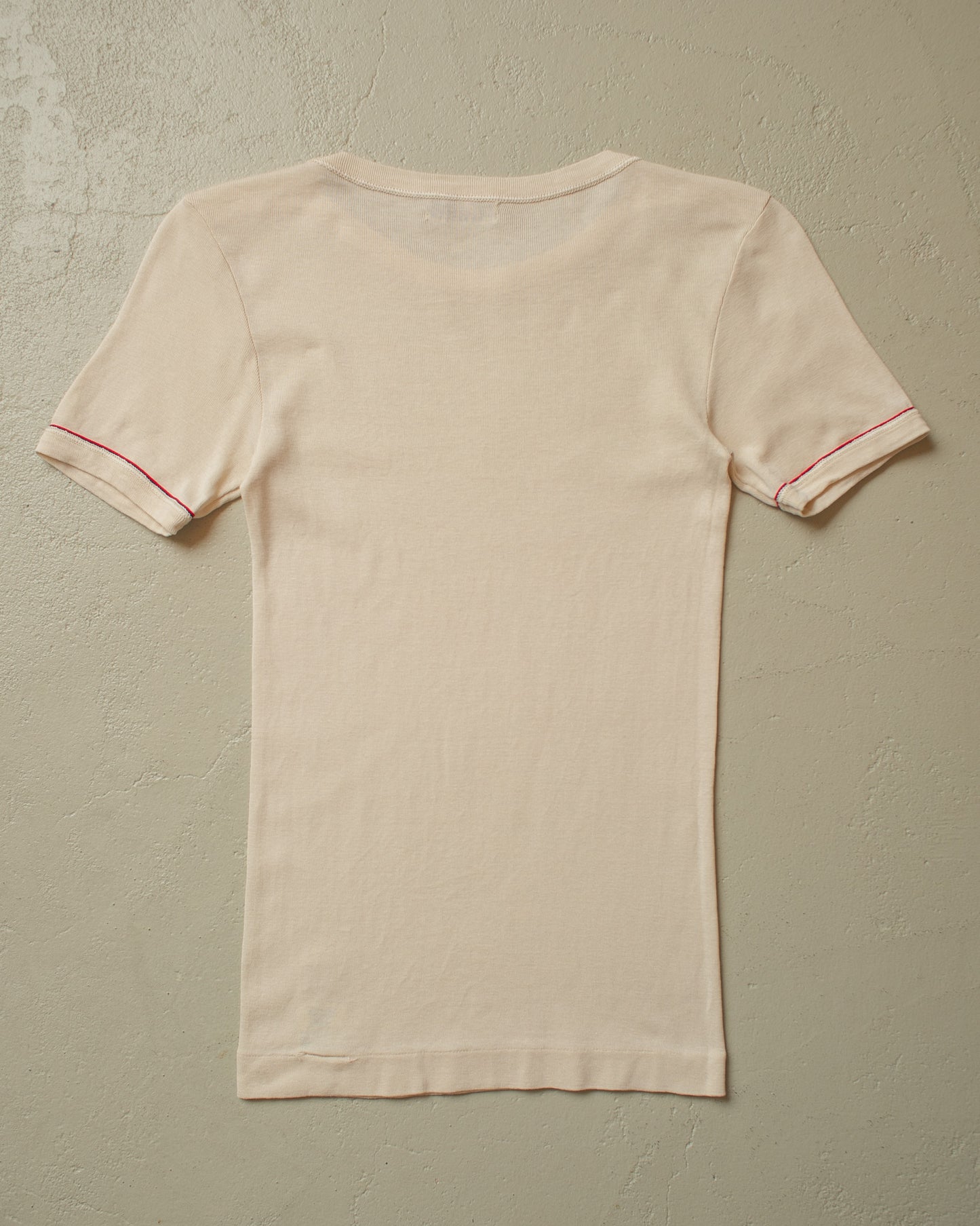 1980s Womens Fila Effe T-shirt creme - XS/S