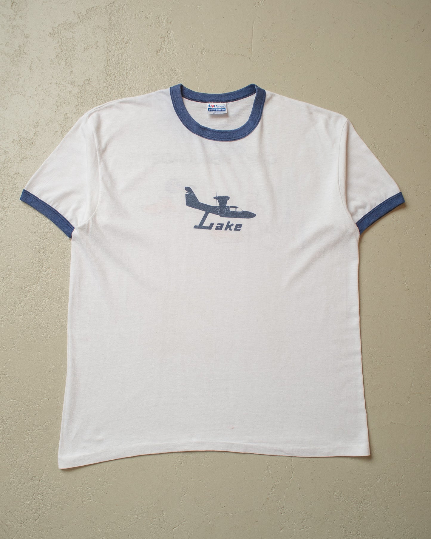 1980s Capt. Renegade Ringer T-shirt white - XL