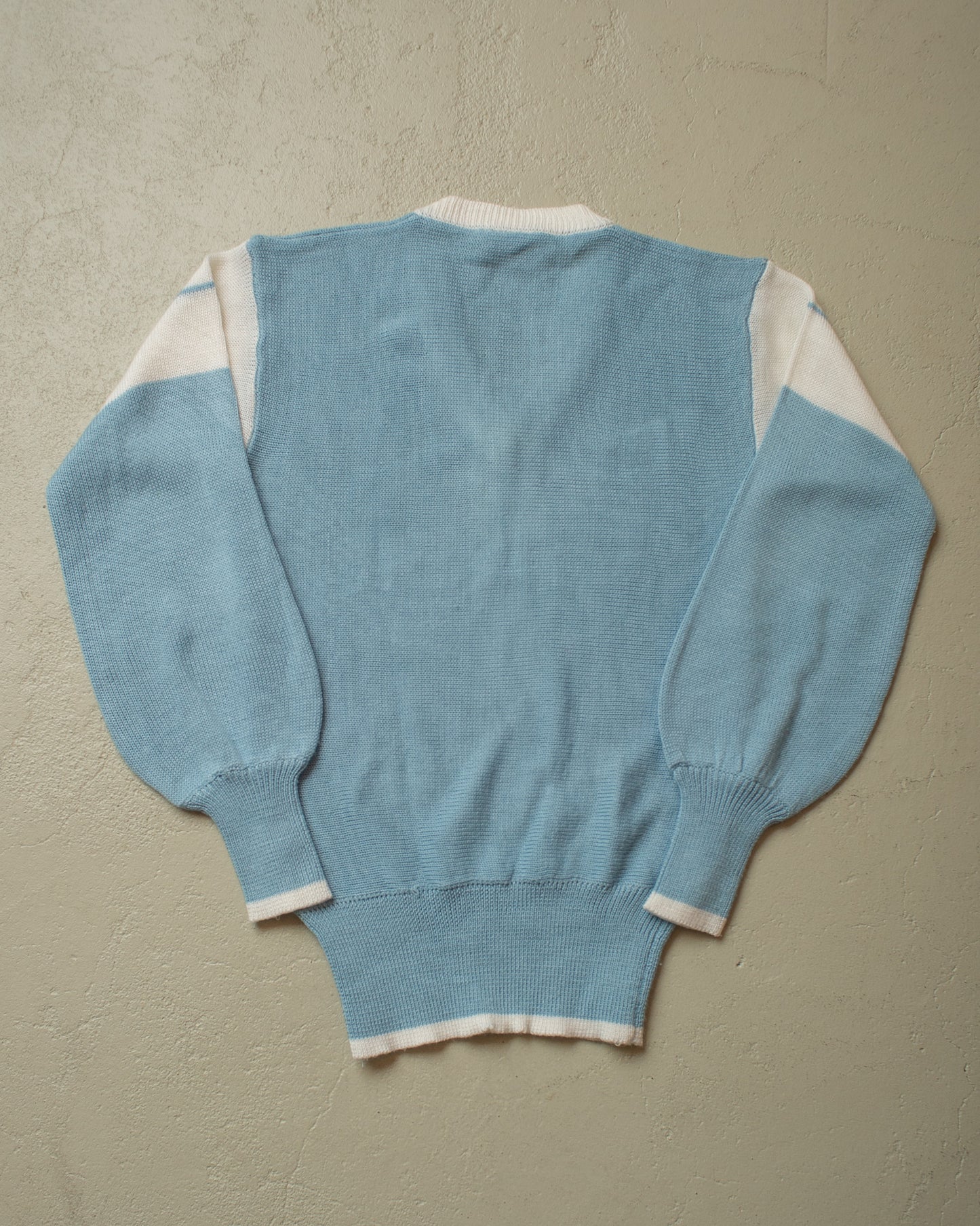 1960s Klingel V-Neck Knit Sweater blue - S