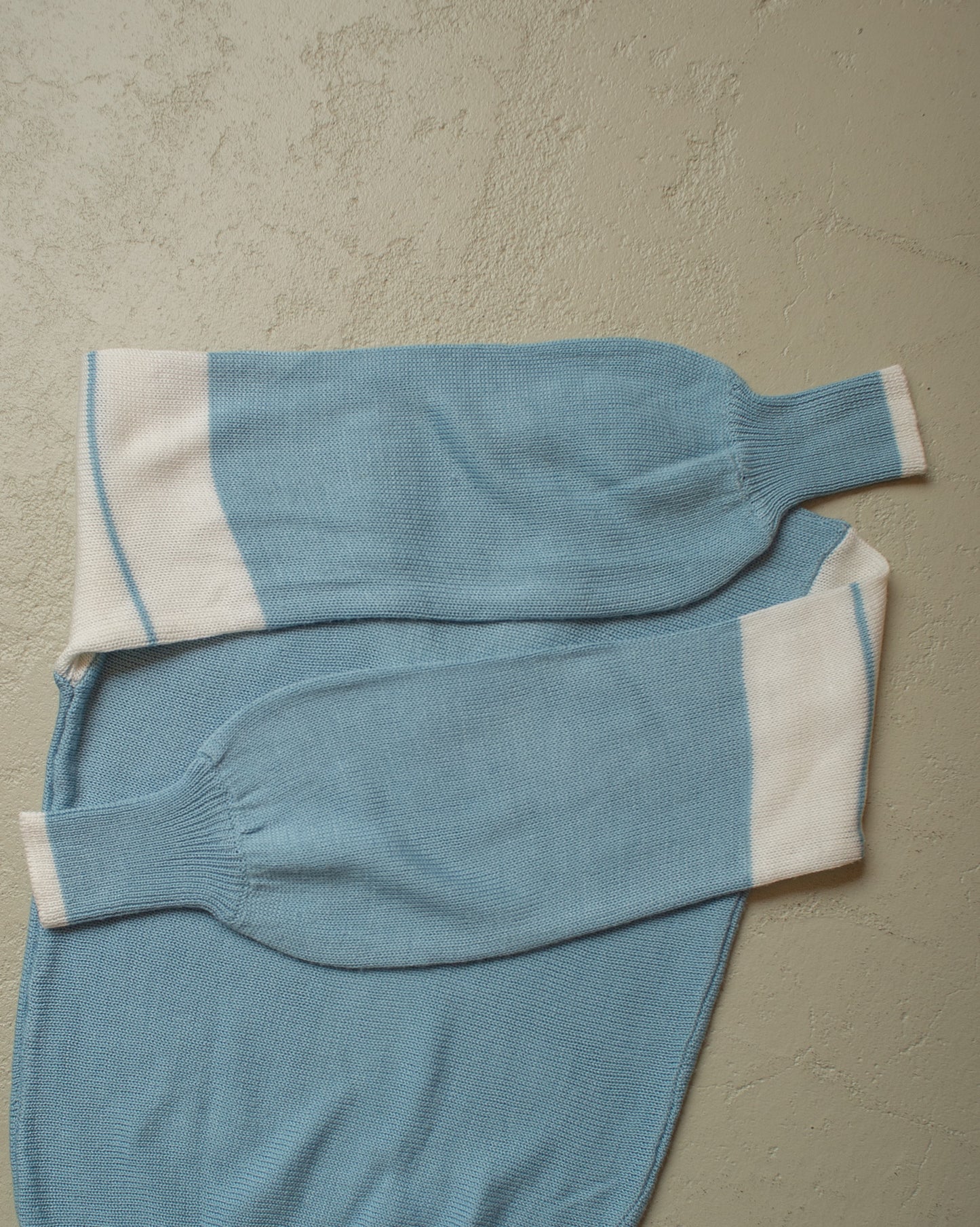 1960s Klingel V-Neck Knit Sweater blue - S
