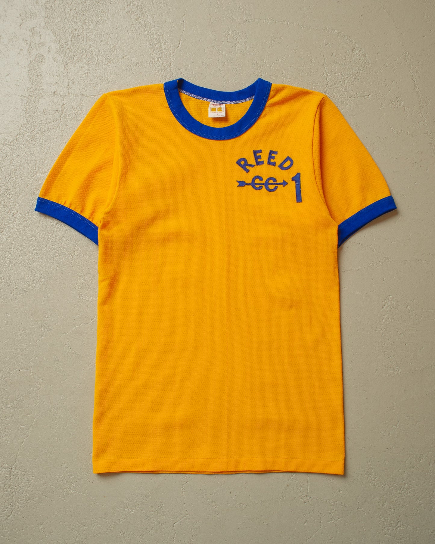 1970s Russell Baseball Ringer Jersey yellow - XS/S