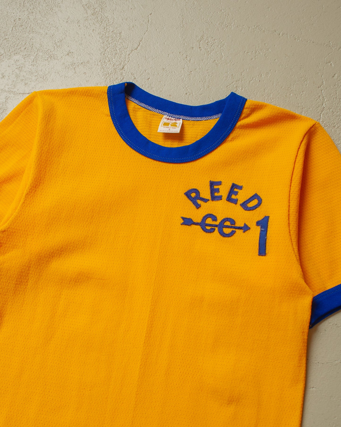 1970s Russell Baseball Ringer Jersey yellow - XS/S