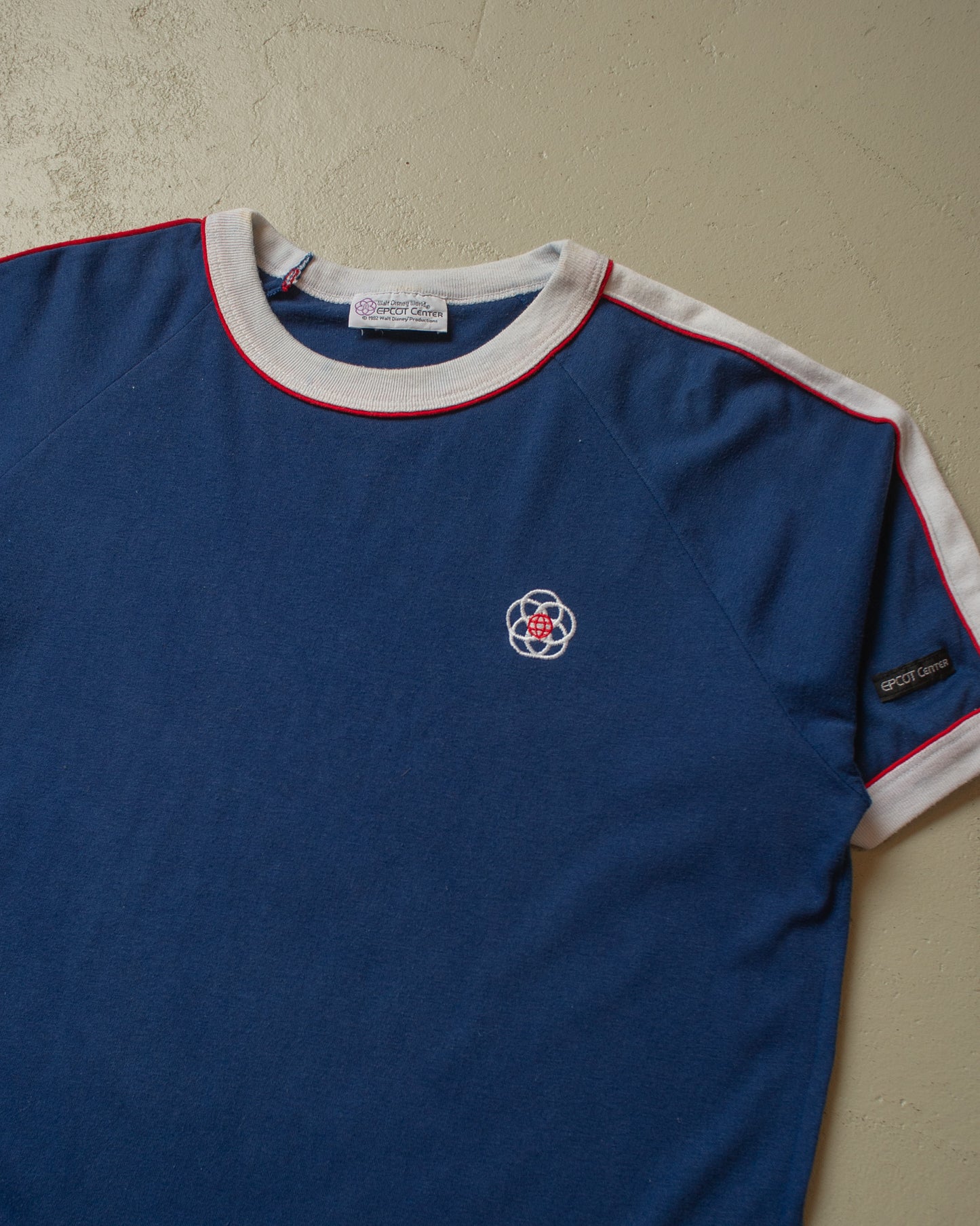 1982 Disney Epcot Center Ringer T-shirt navyblue - M/L