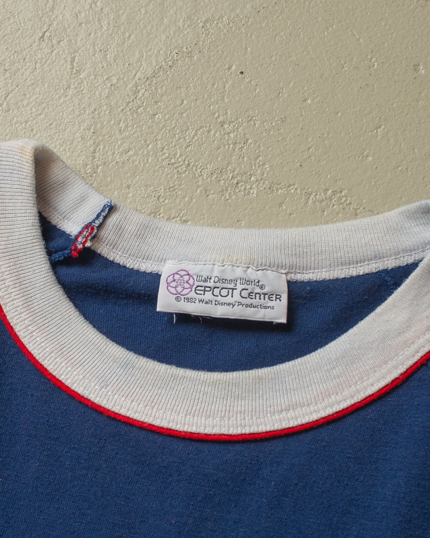 1982 Disney Epcot Center Ringer T-shirt navyblue - M/L