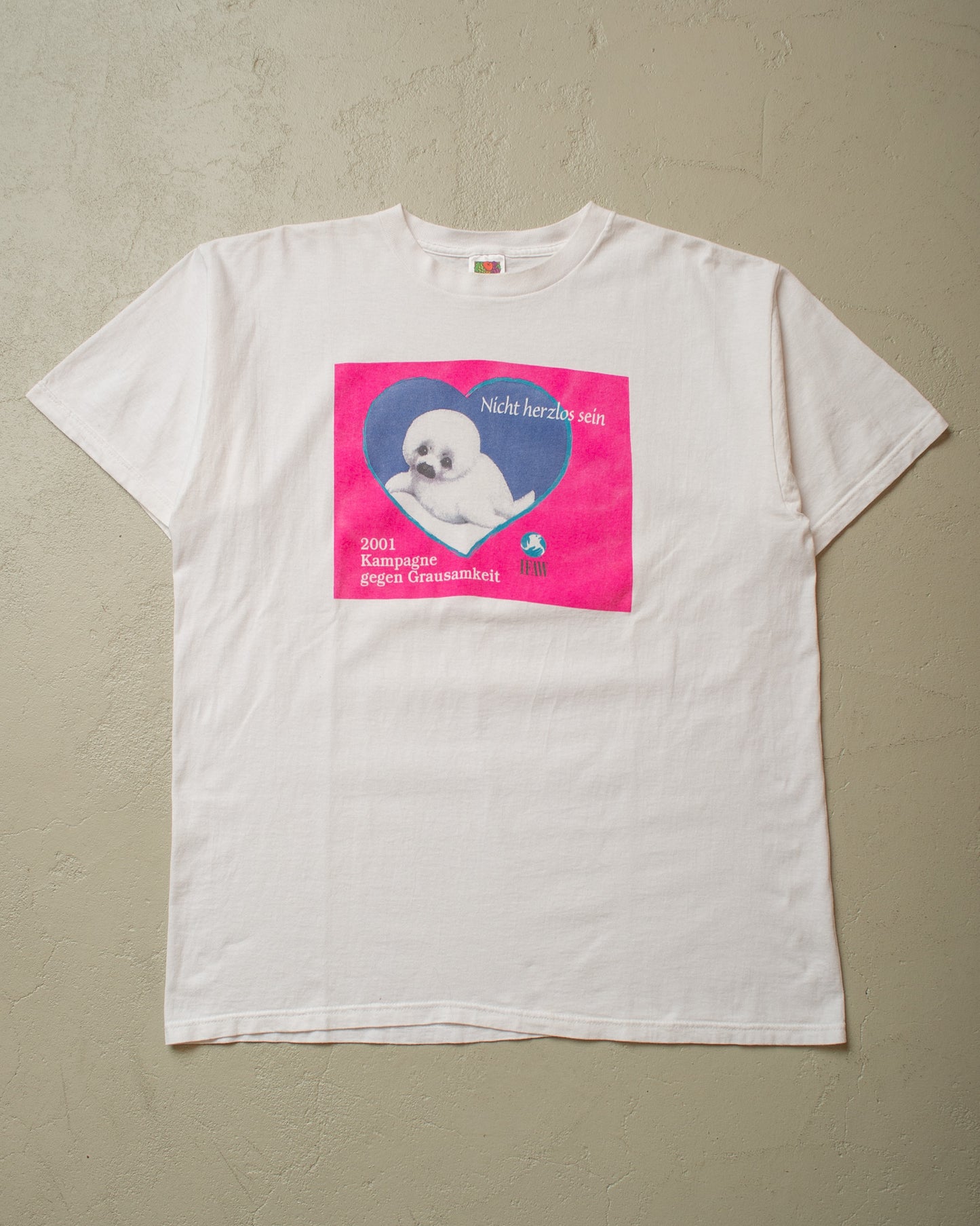 2001 Kampagne gegen Grausamkeit T-shirt white - XL