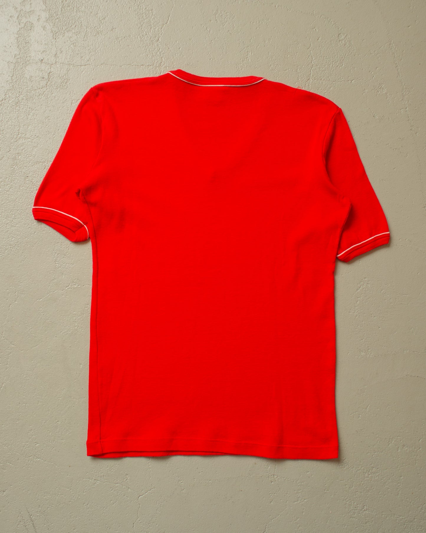 1970s/80s C&A unworn Ringer T-shirt red - M