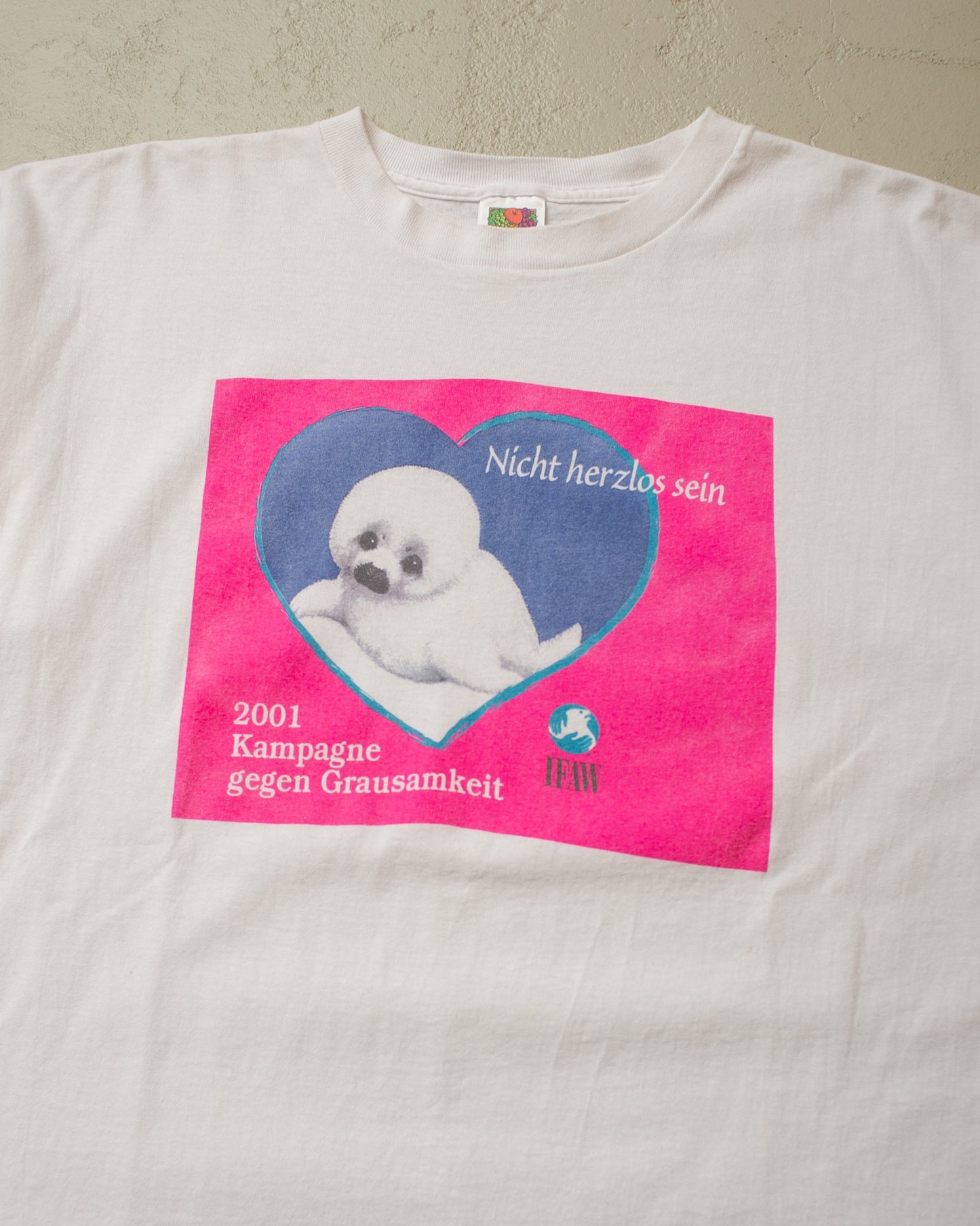 2001 Kampagne gegen Grausamkeit T-shirt white - XL
