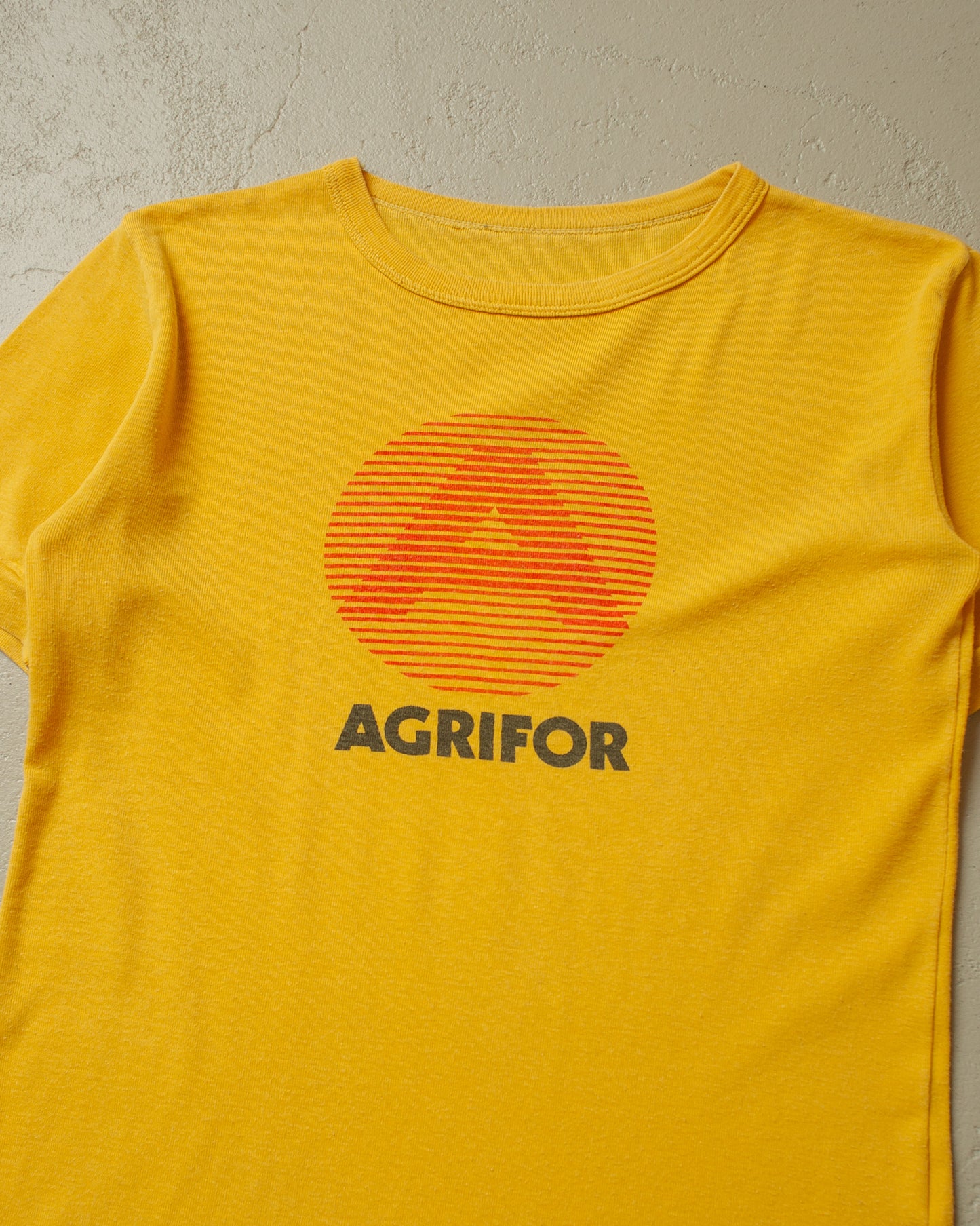 1970s Agrifor T-shirt yellow - XS