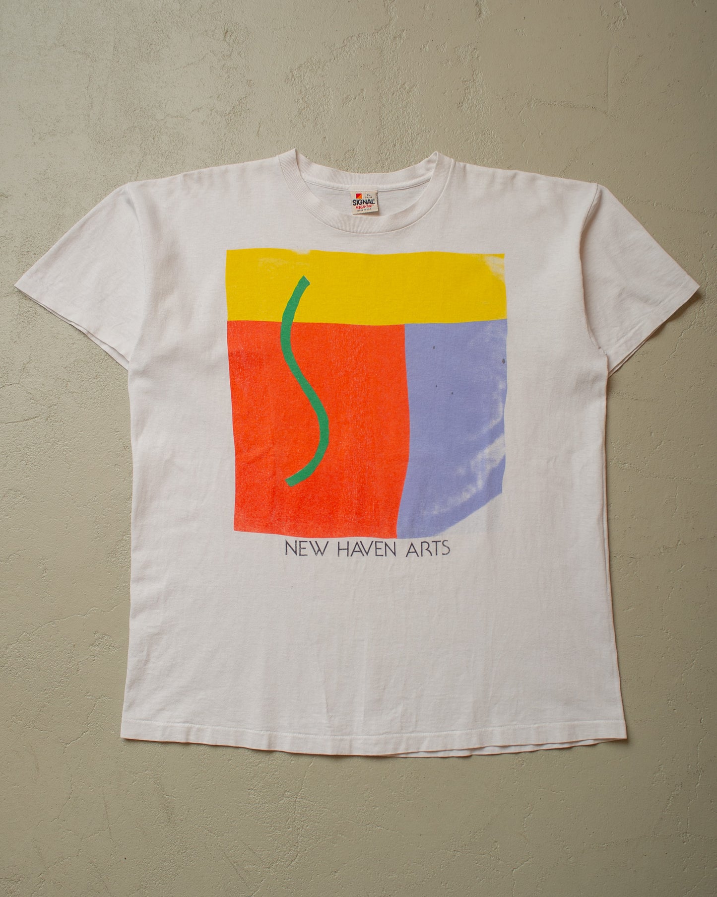 1980s New Haven Arts T-shirt white - XL