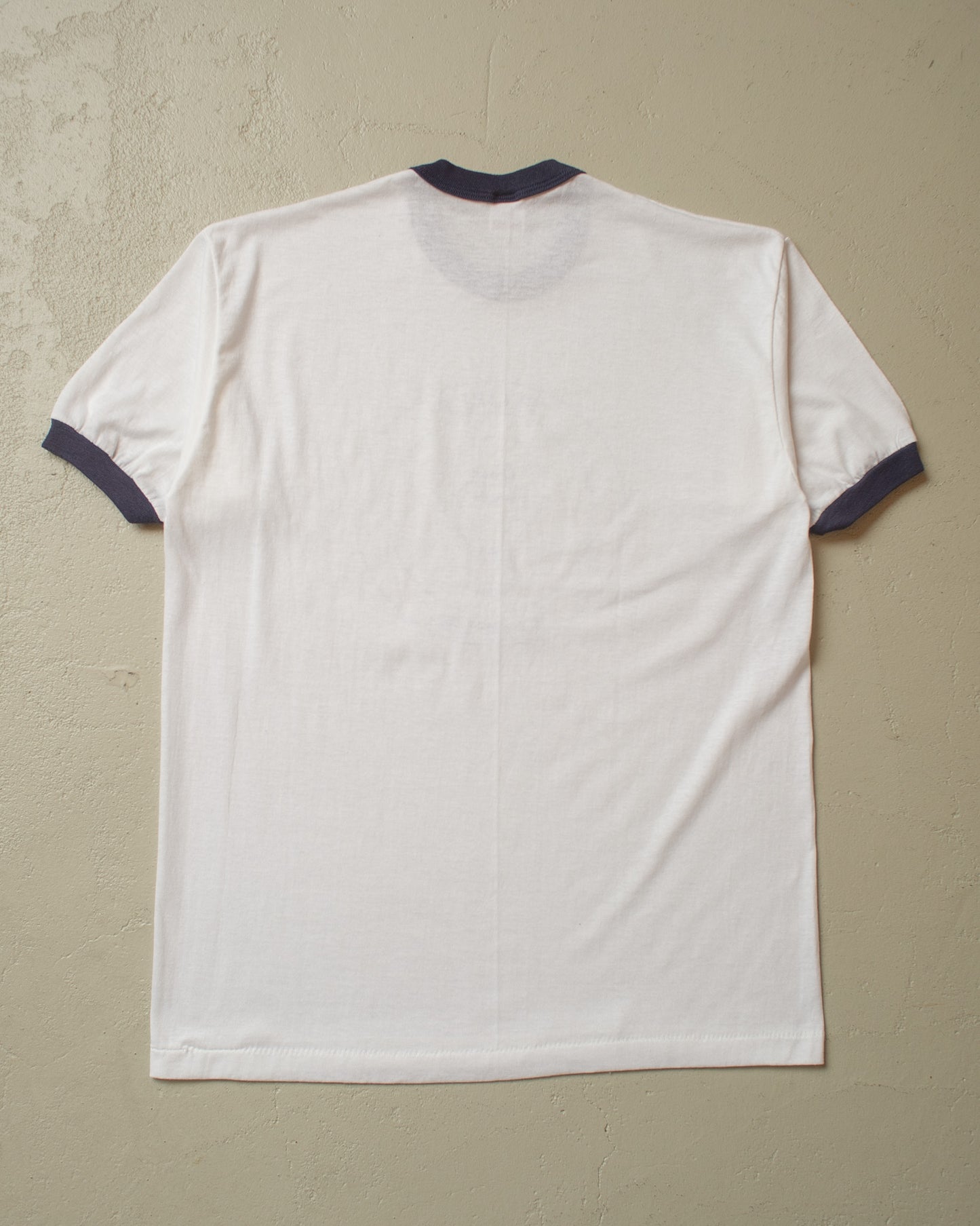 1980s unworn People Power Ringer T-shirt white - M/L