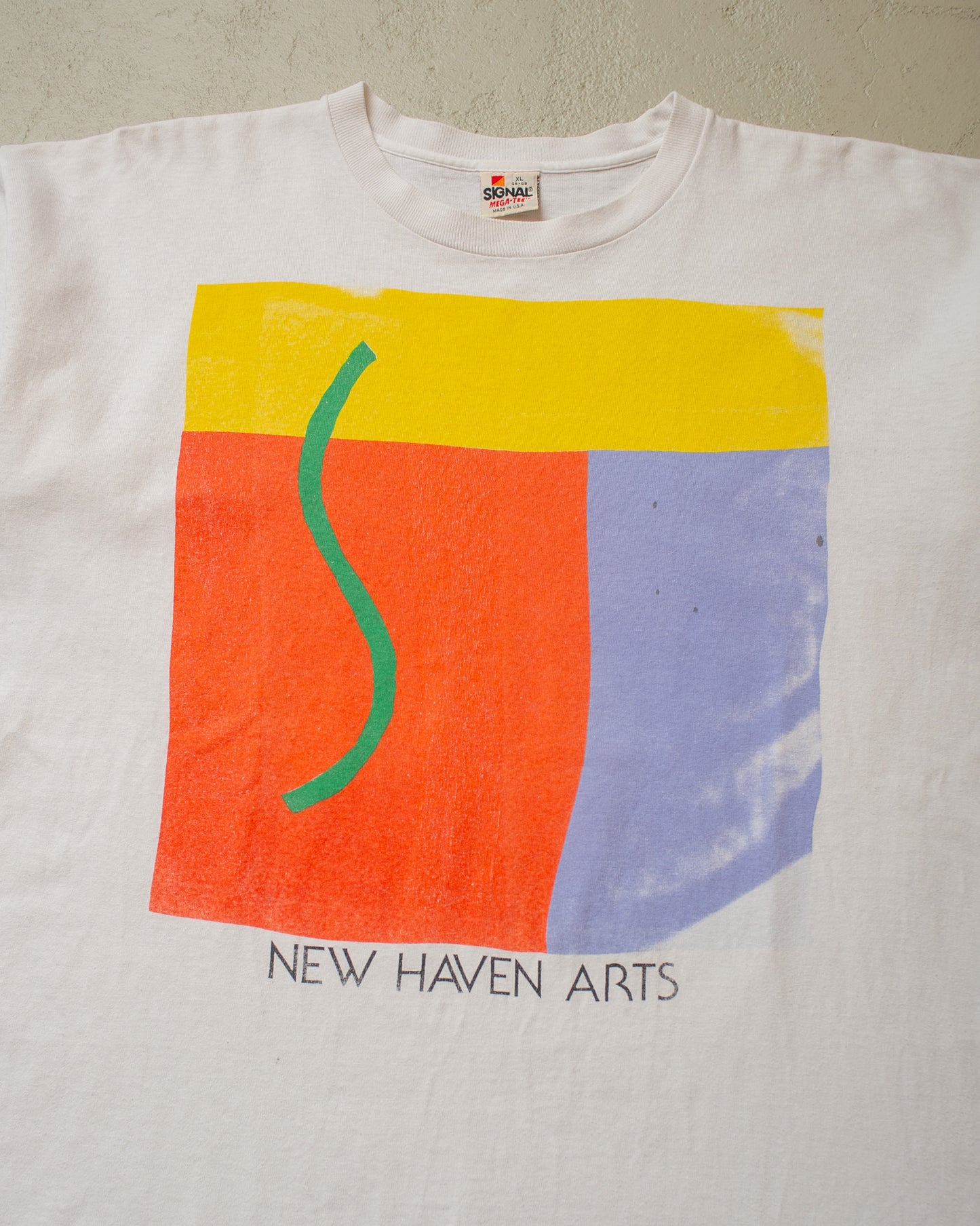 1980s New Haven Arts T-shirt white - XL